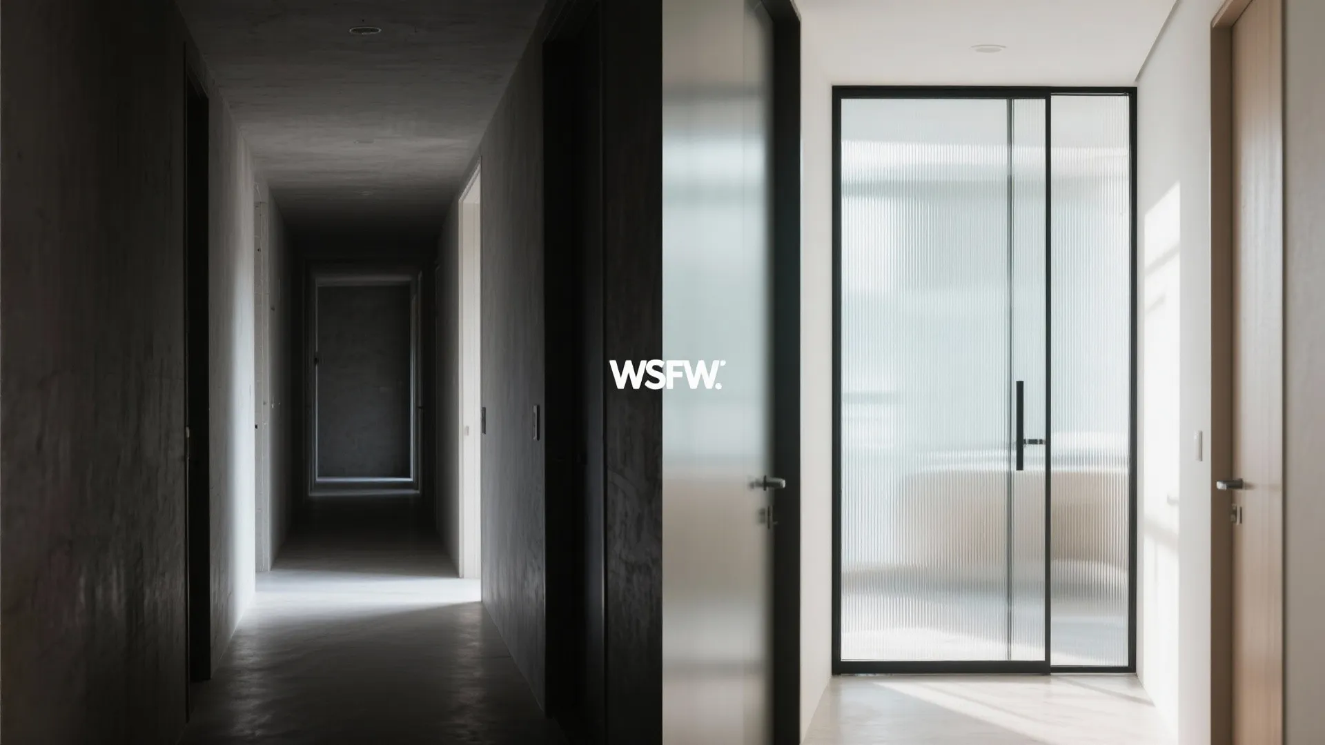 2) Glass Partition Walls That Borrow Light