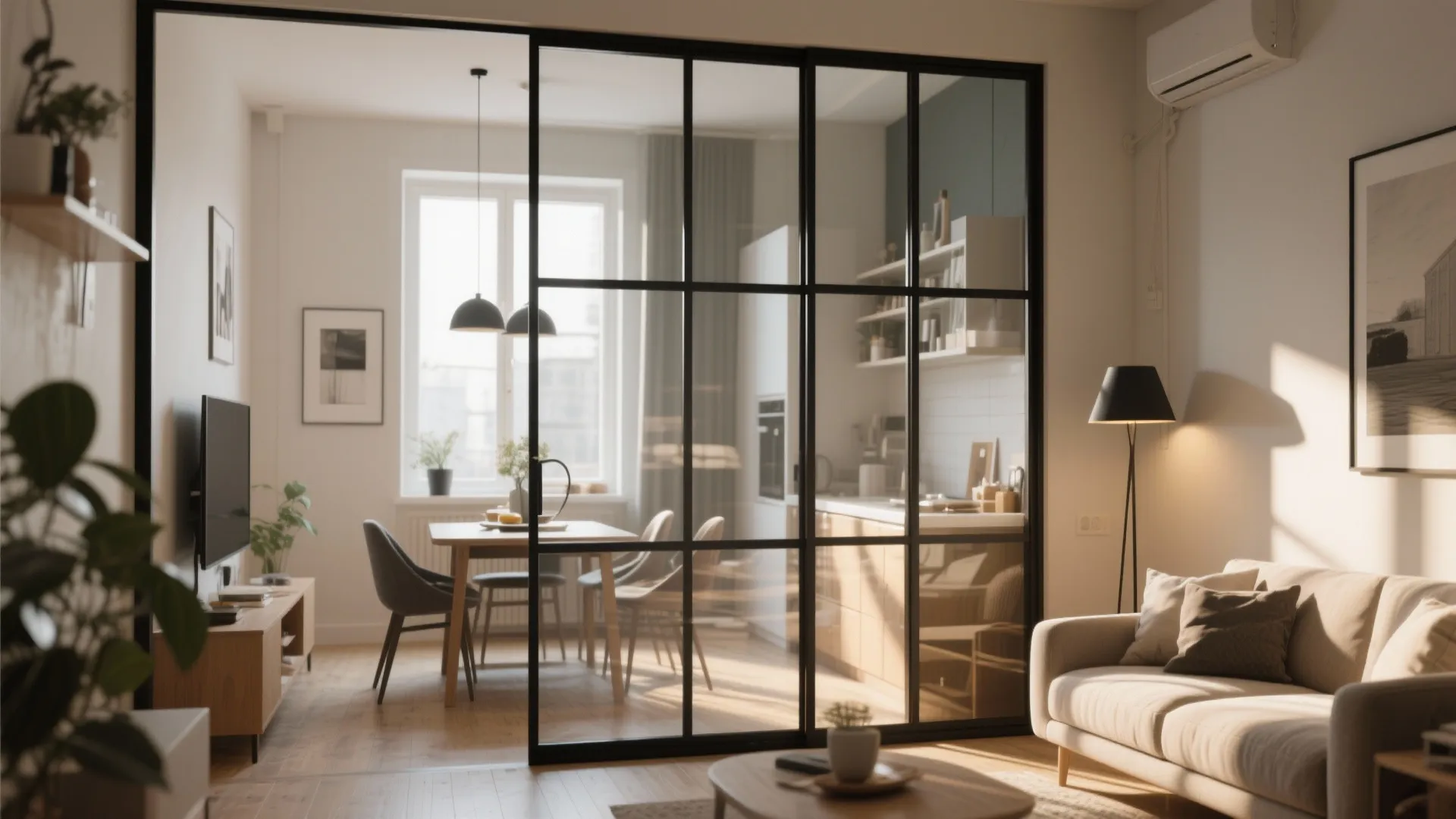 7. Glass Partitions for Light Flow