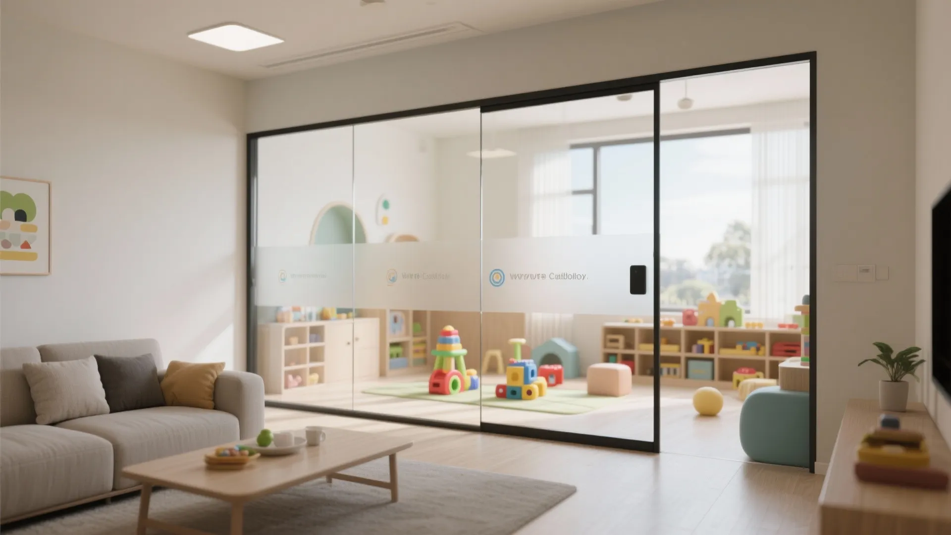 9. Glass Partition or Backdrop