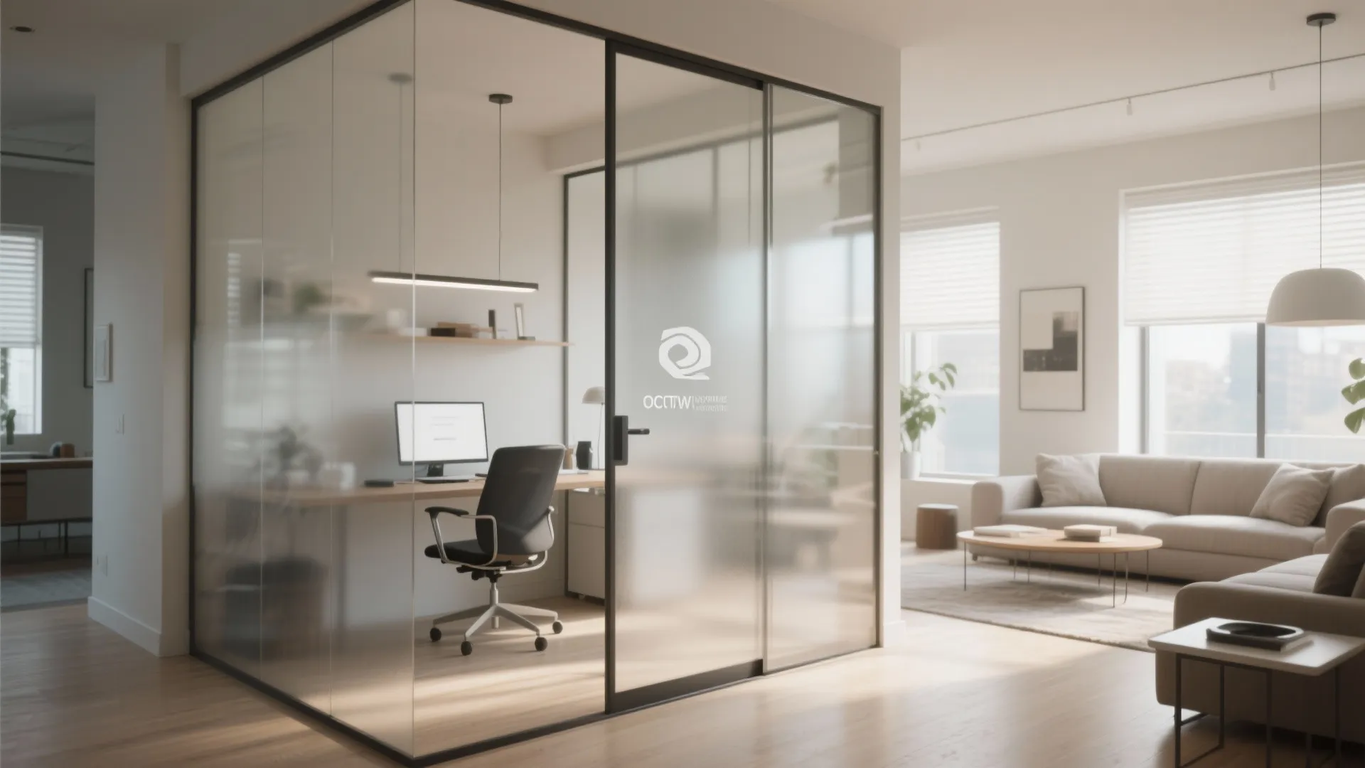 3. Glass Partition for Light Flow