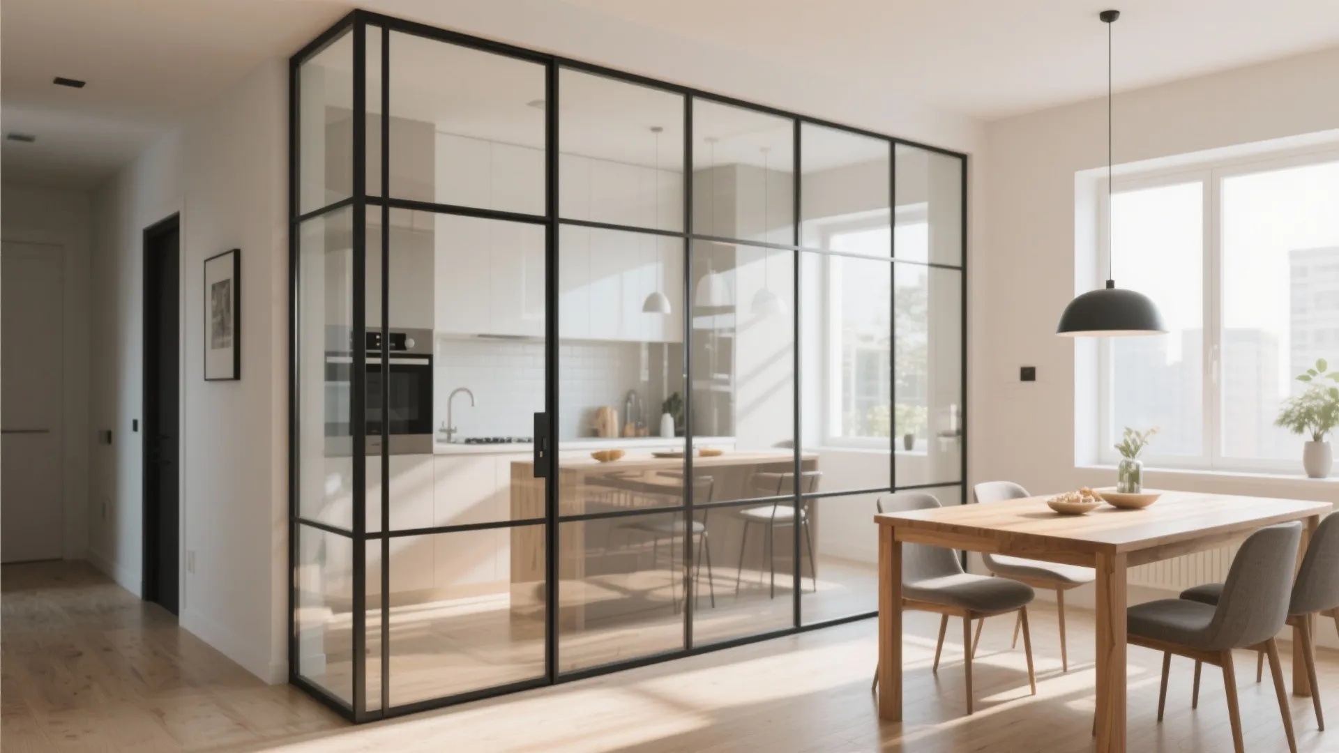 4. Glass Partitions for Defined Spaces