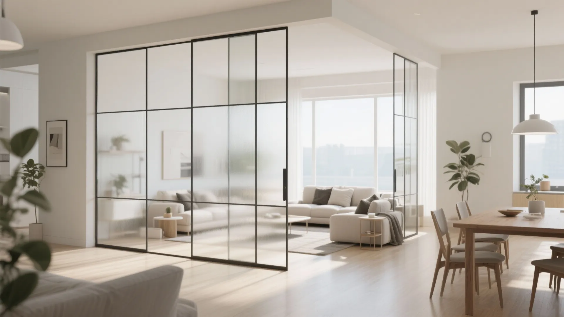 1. Glass Partition Panels