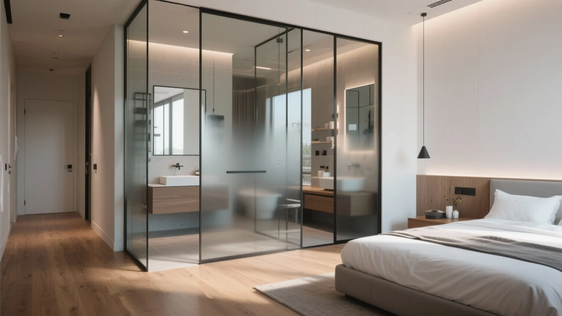 1. Glass Partition Magic