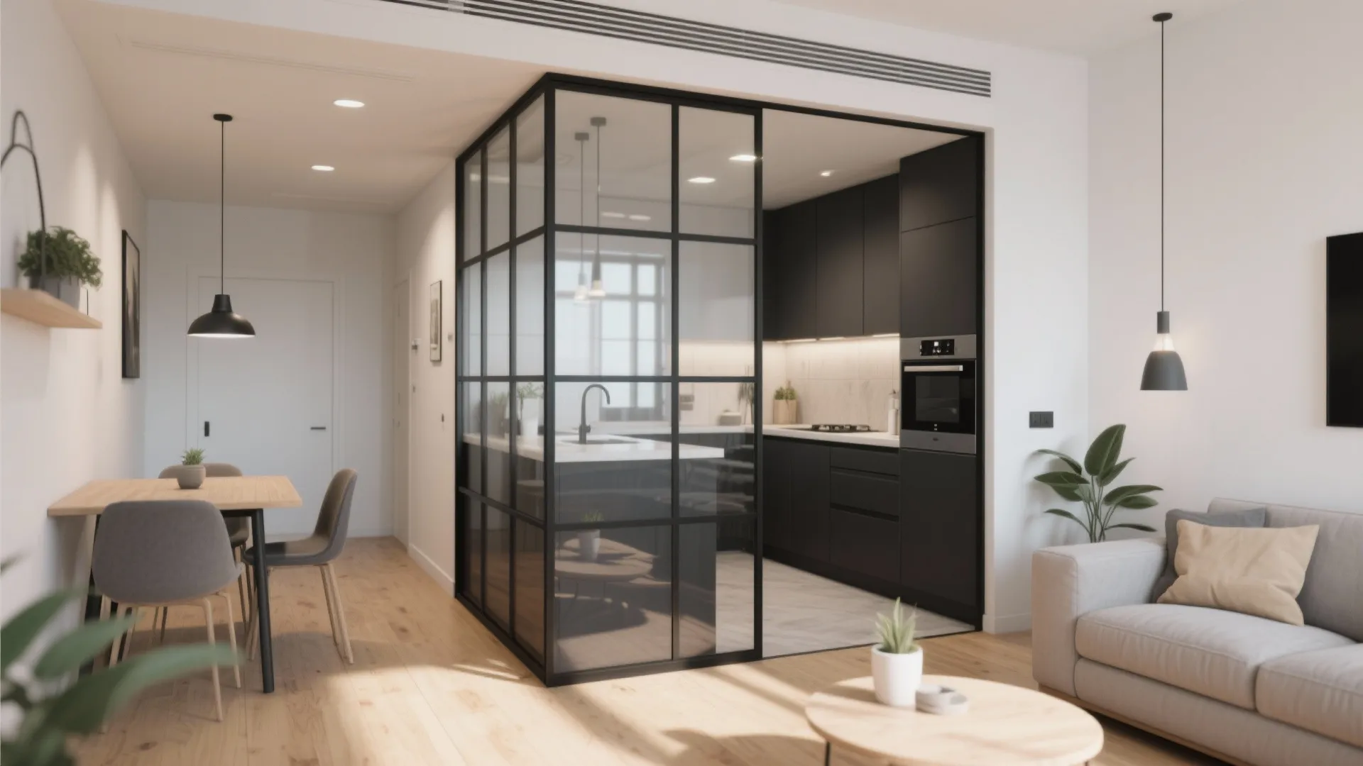 1. Glass Partition Walls