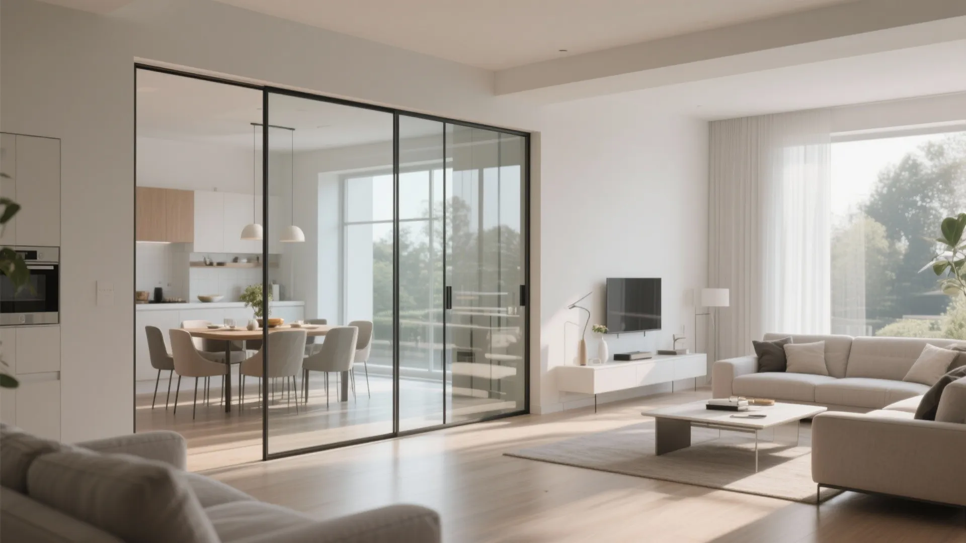 4. Glass Partitions for Light and Structure