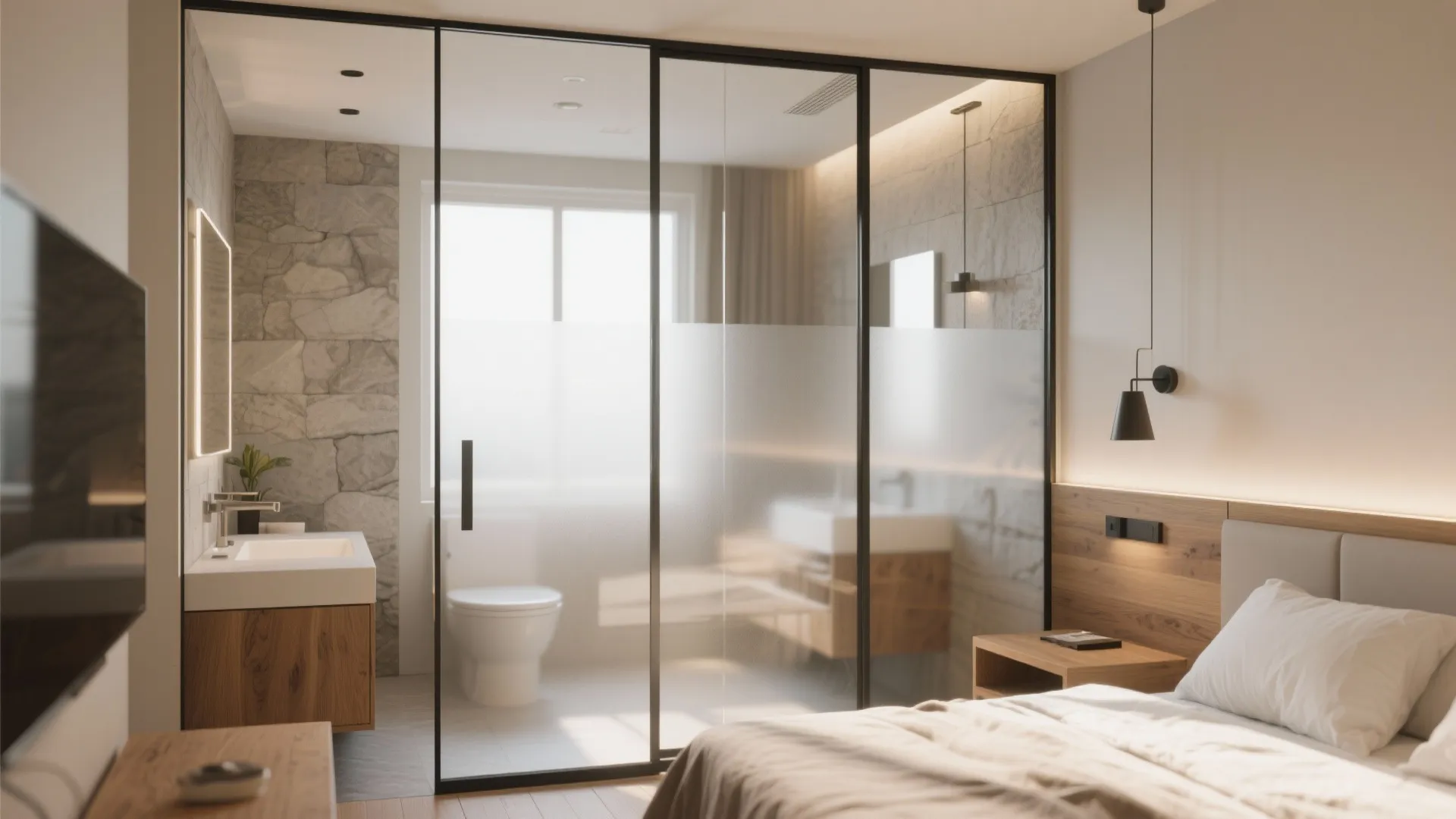 3. Glass Partitions for Light Flow