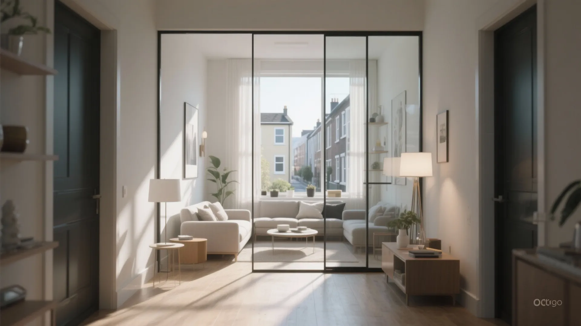 2. Glass Partitions for Light Flow