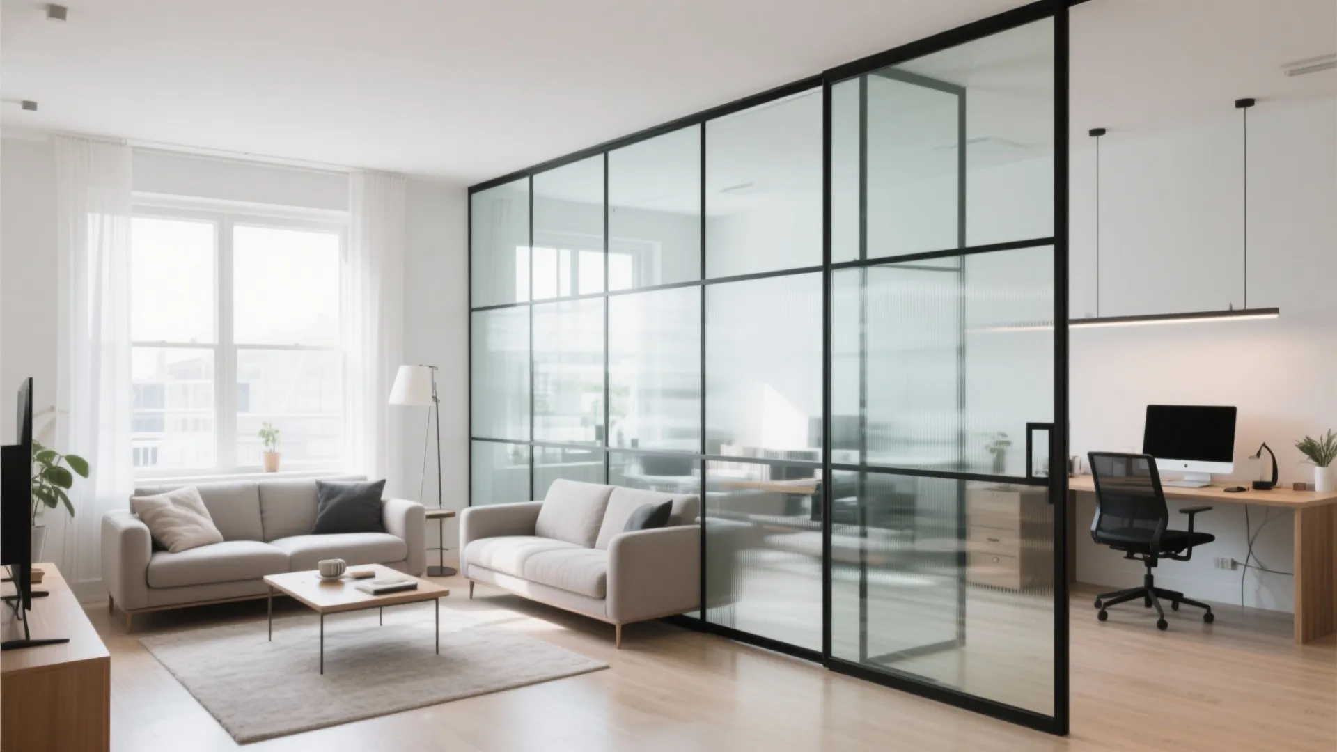 Glass Partition for Zoning