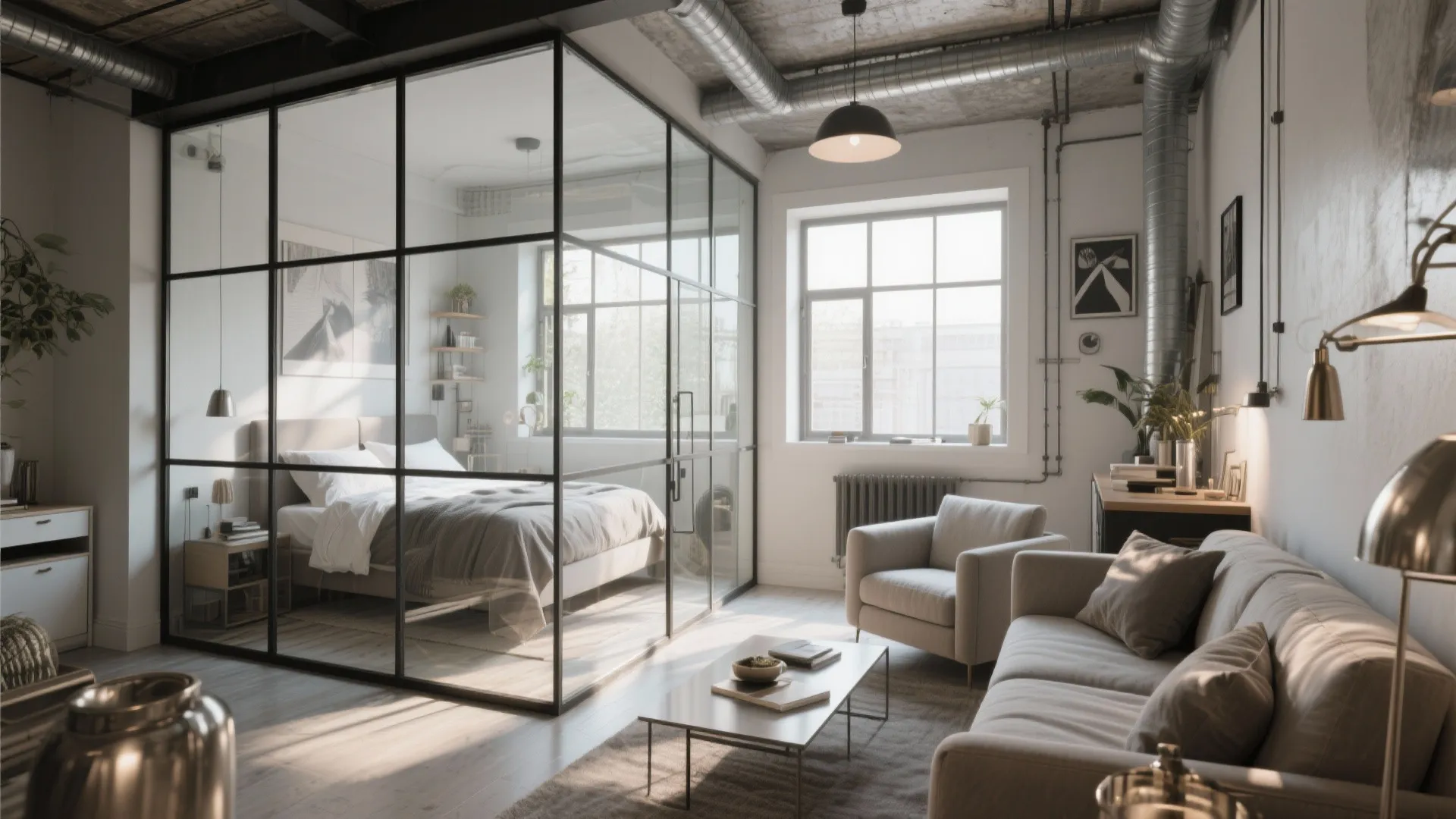 2. Glass Partitions for Defined Areas