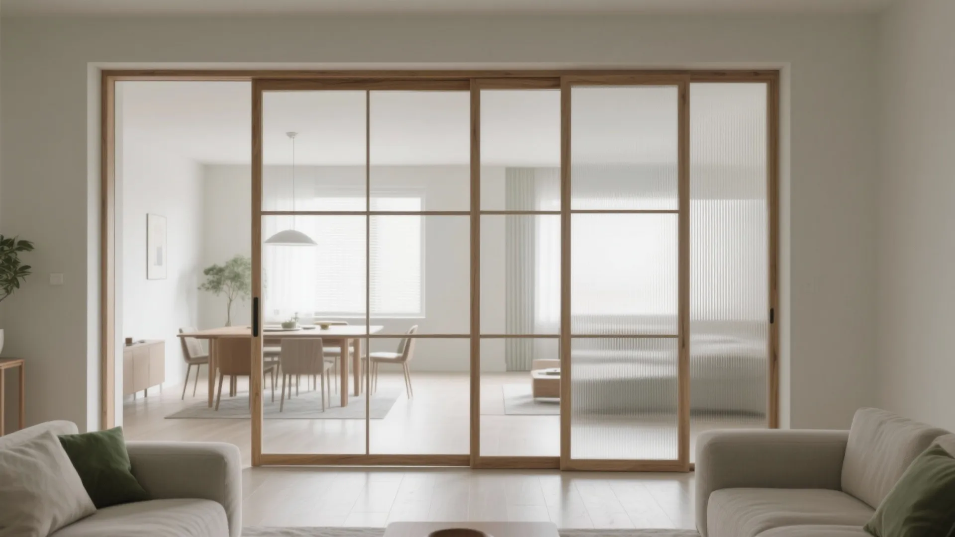Glass Partitions for Open Yet Private Living