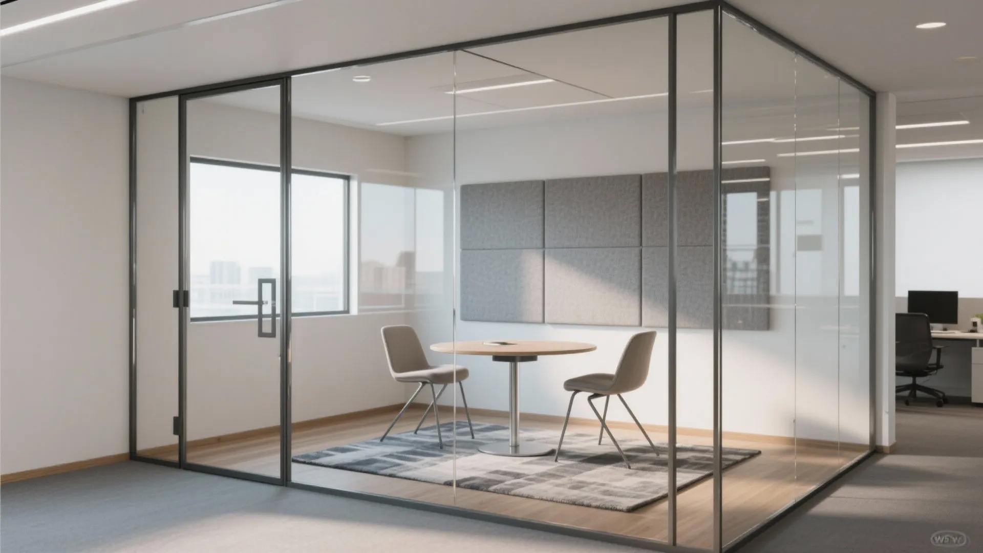 4. Transparent partitions and glass doors