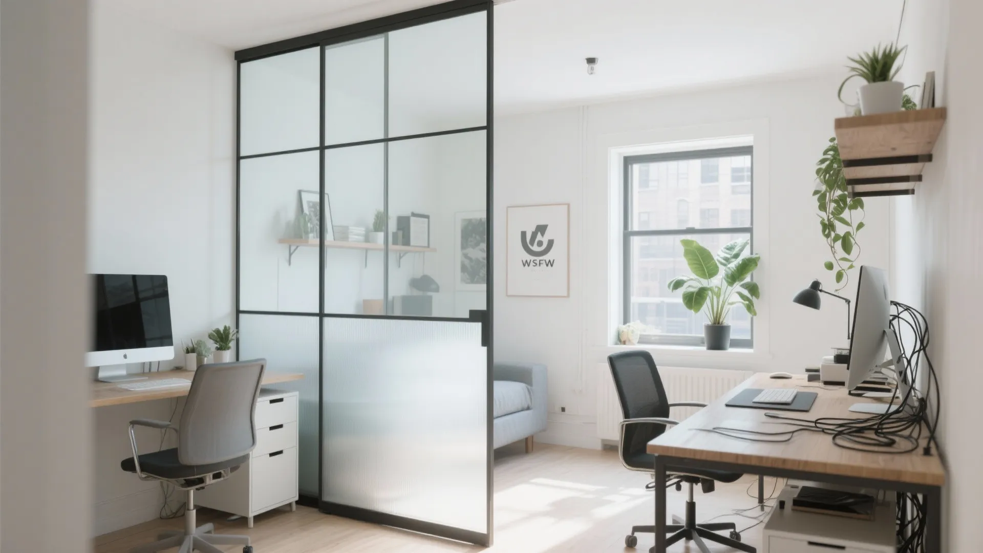 2. Glass Partition Illusion