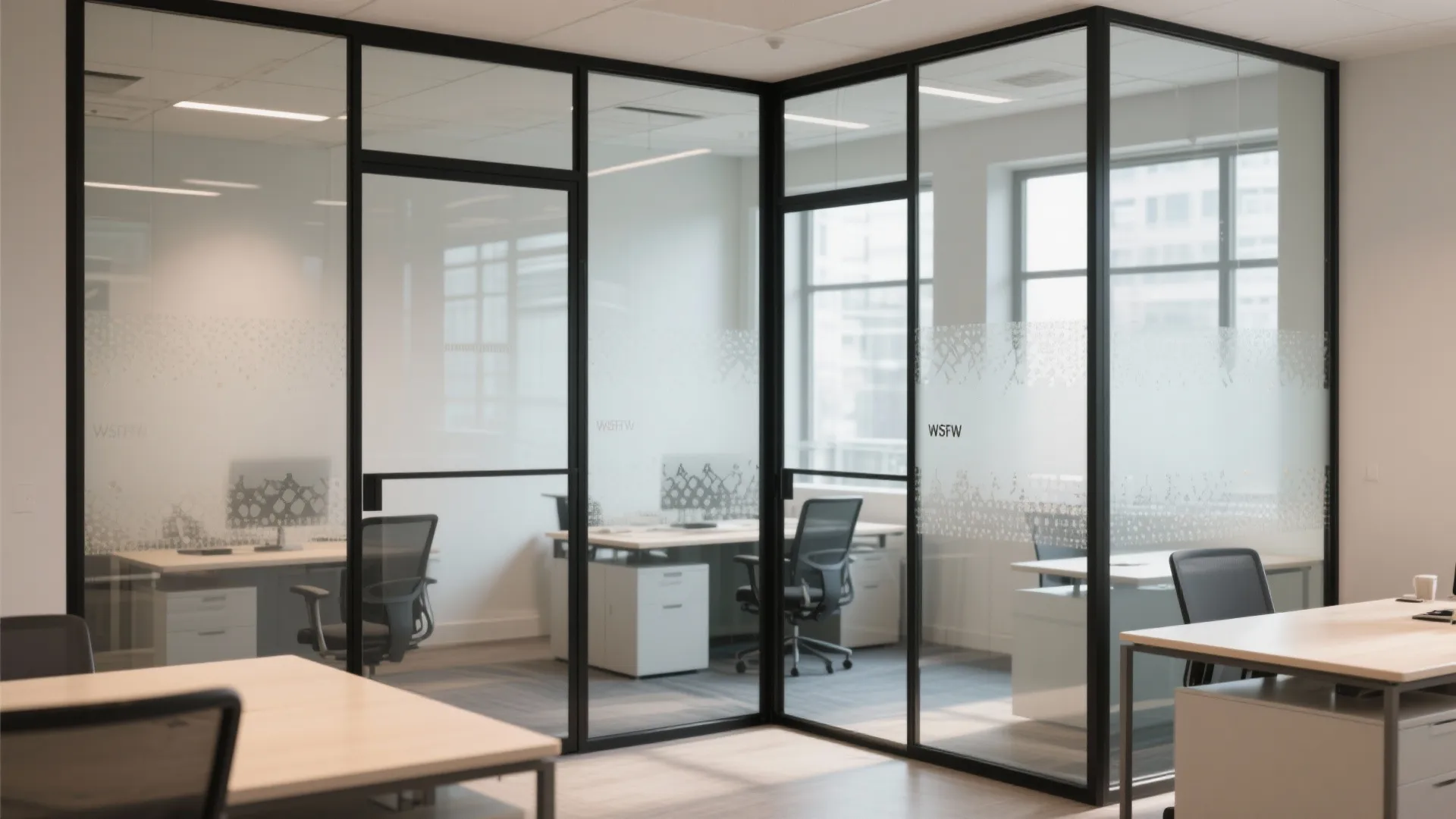 3. Glass Partitions
