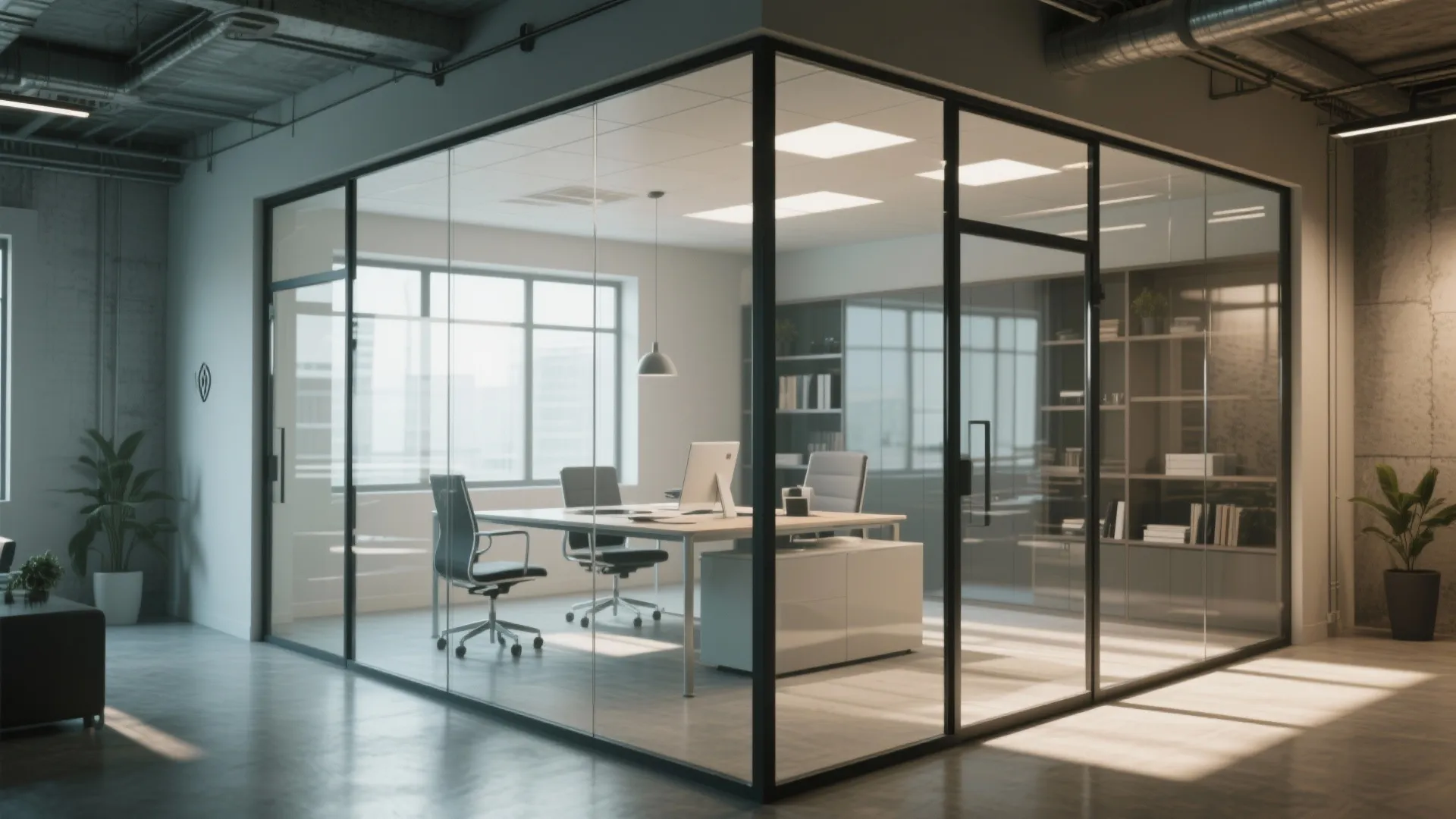 4. Use Glass Partitions
