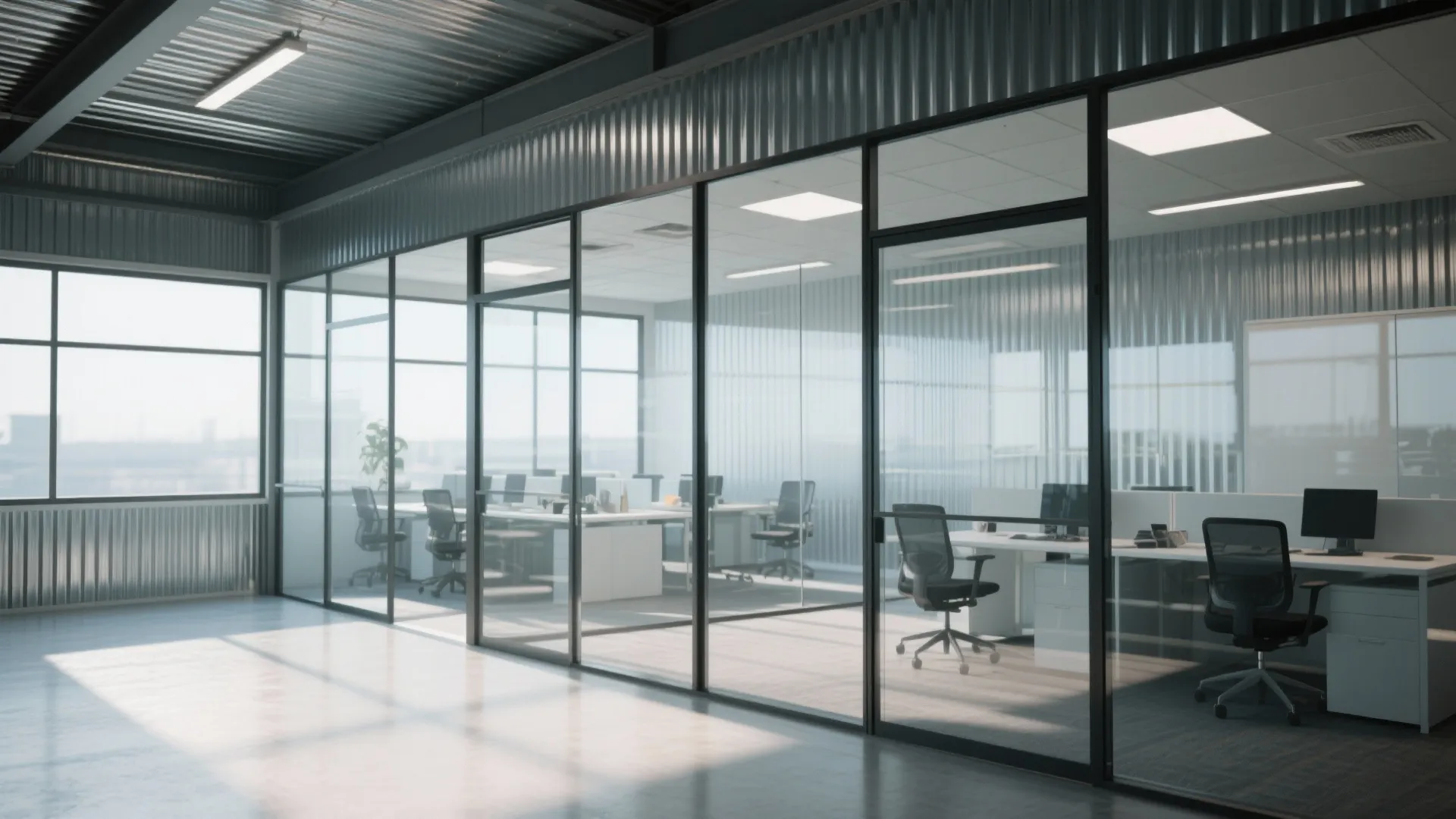 9. Glass Partition Rooms