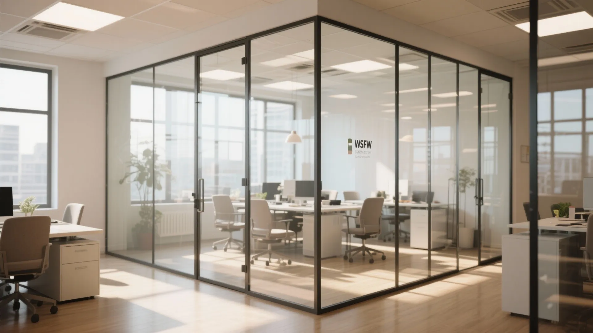 Glass partitions for openness