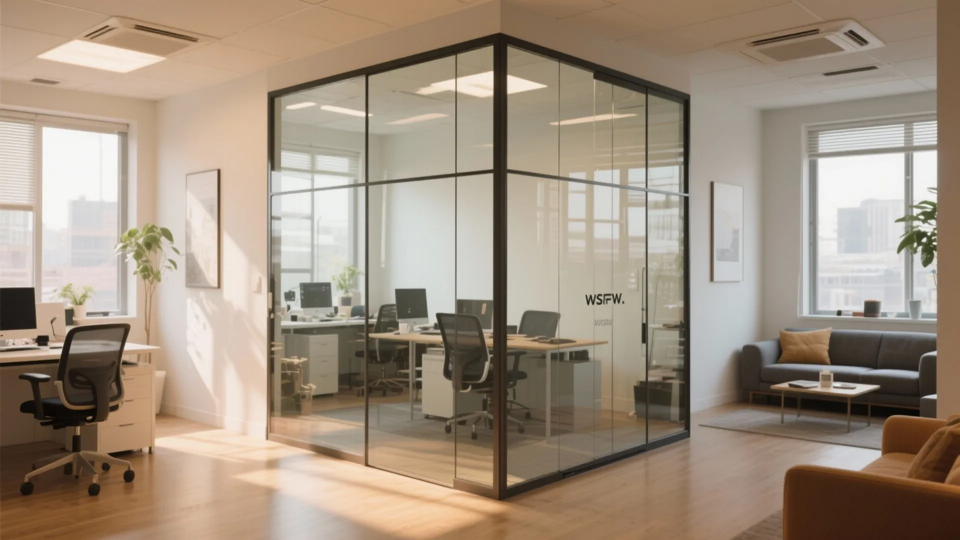 Glass Partition for Light