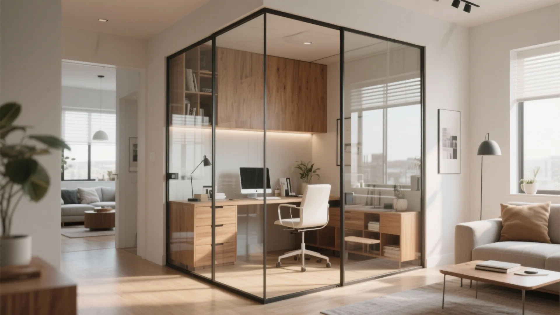 4. Glass Partitions for Light Flow