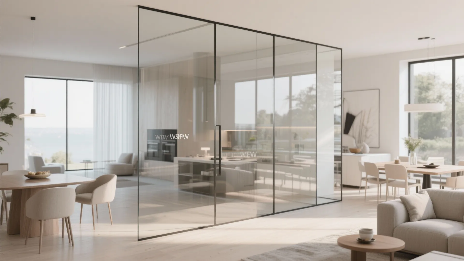 4. Glass Partitions for a Hint of Separation