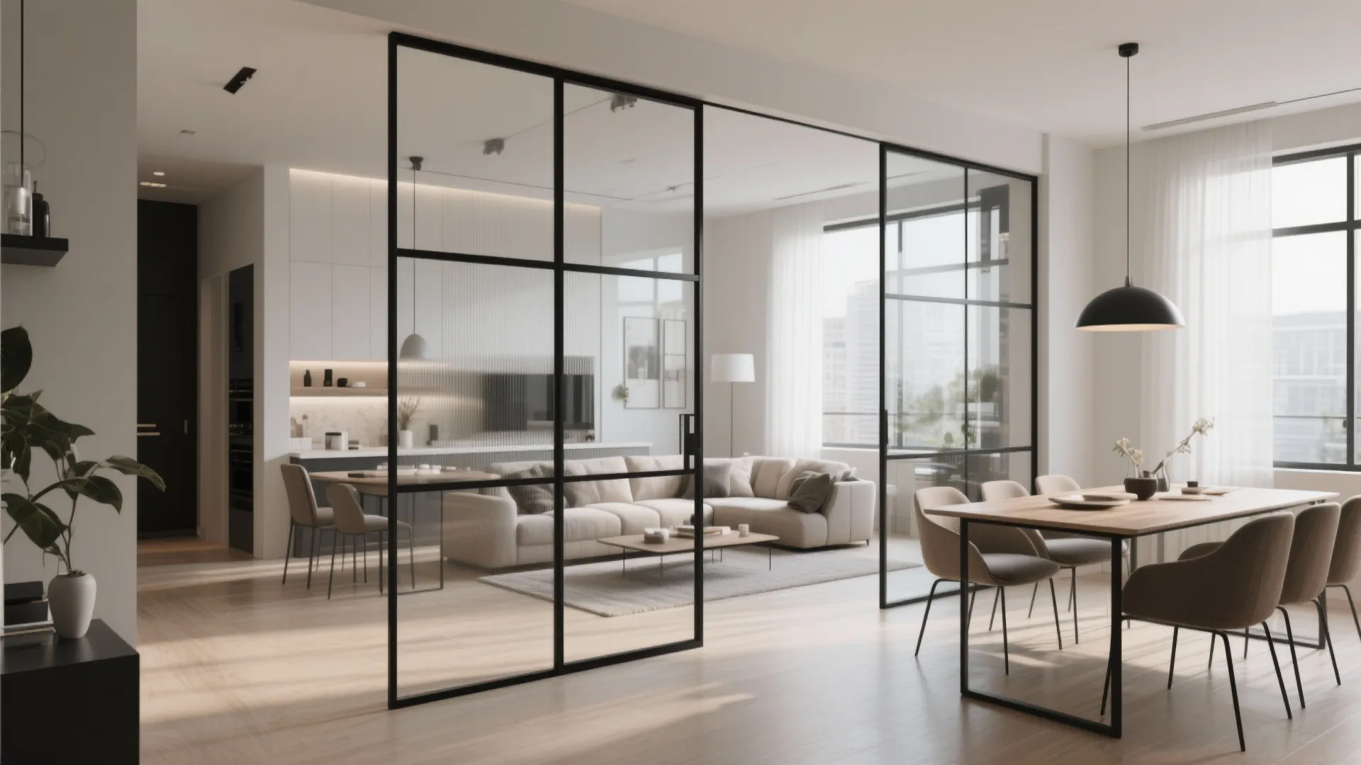 2. Glass Partitions for Flow