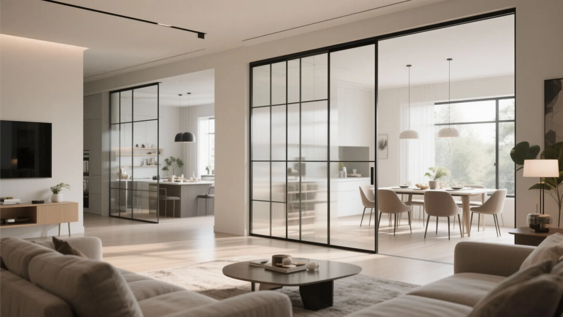 6. Glass Partitions for Subtle Separation