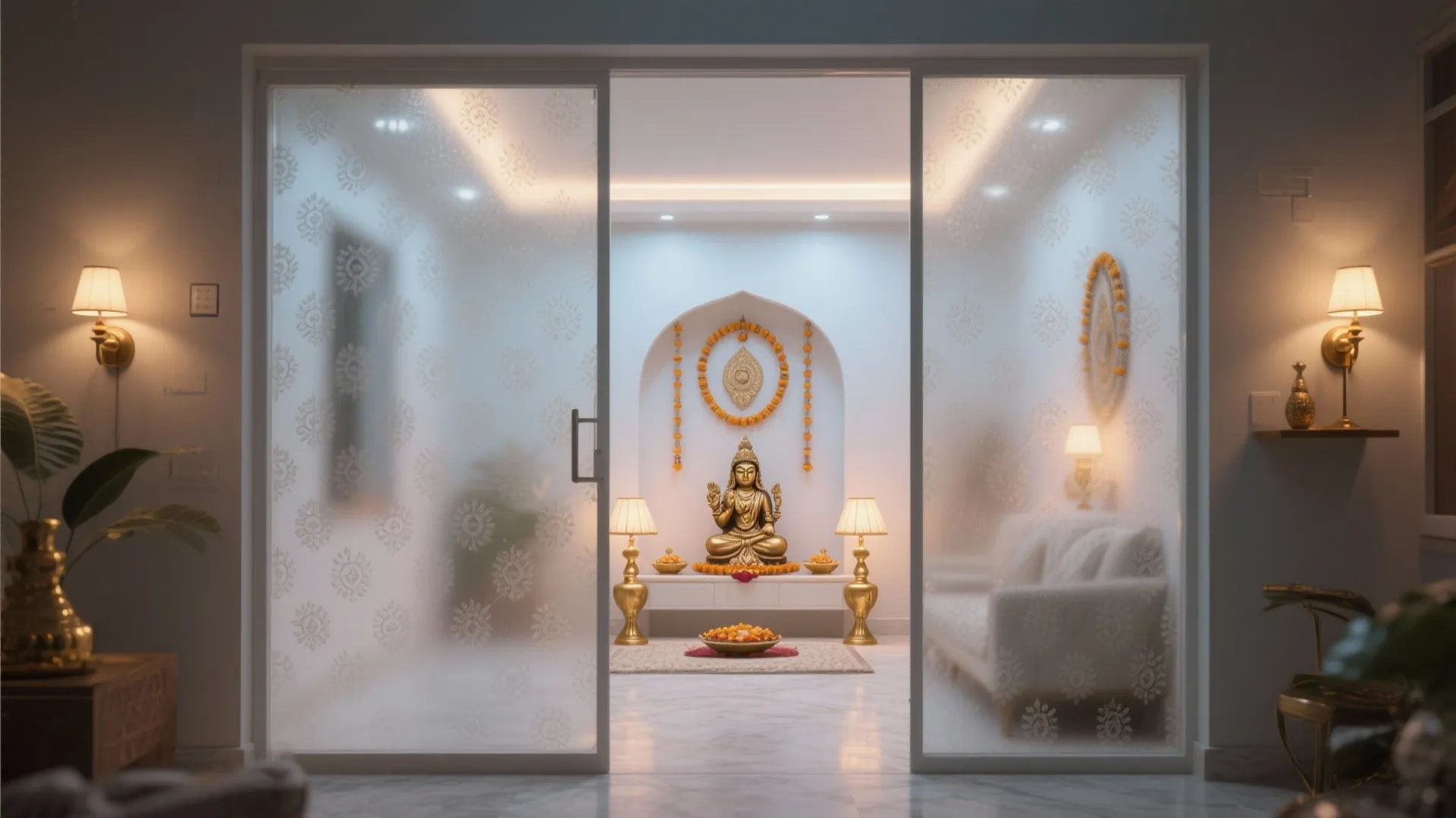 Glass Partition for Light Flow