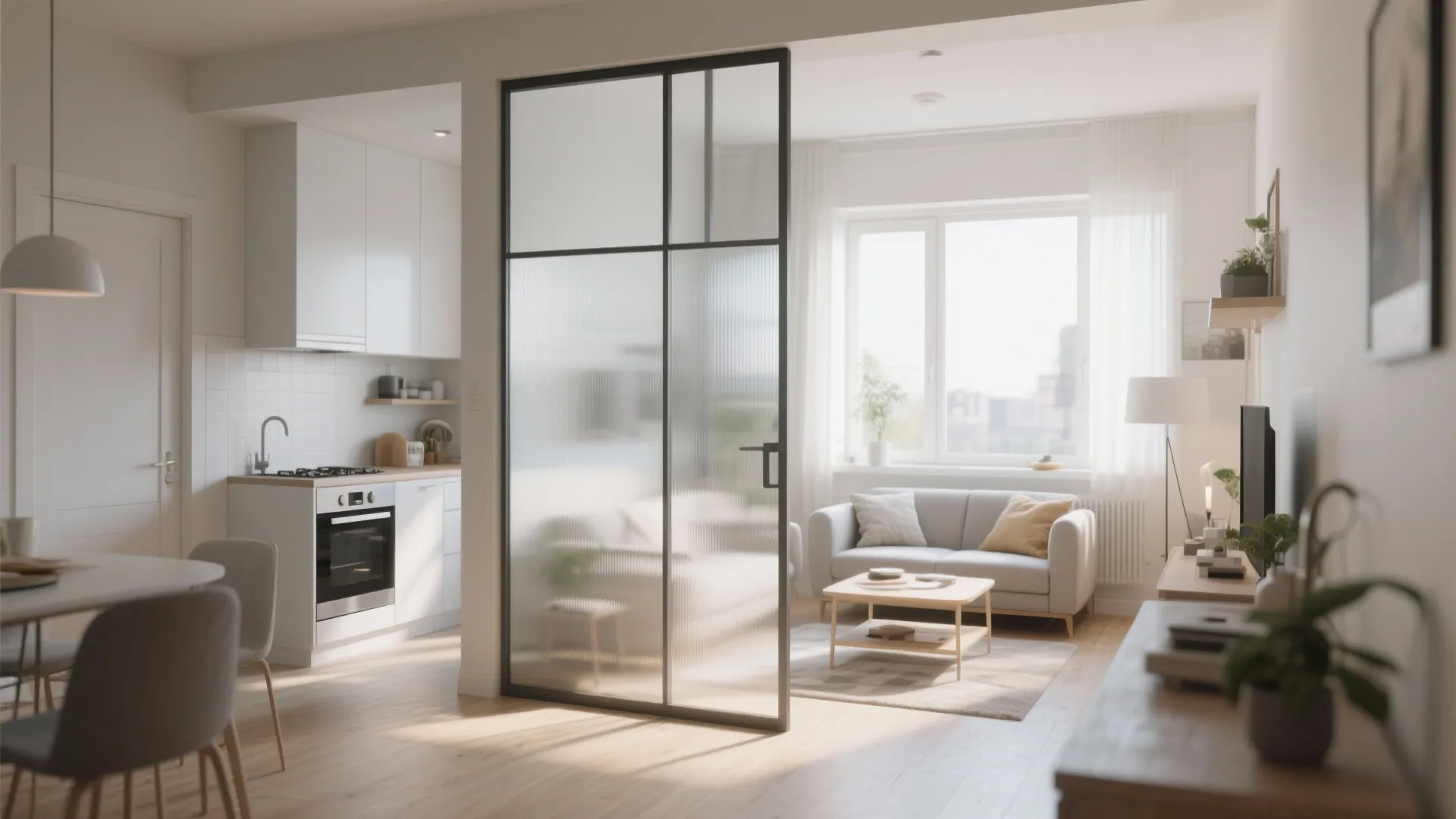 2. Glass Partitions for Light Flow