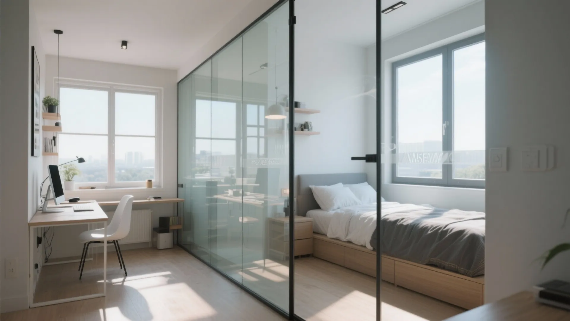 5. Glass Partition for Light and Separation