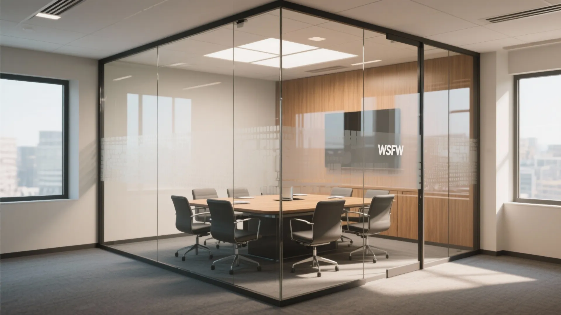 Glass Partition for Openness