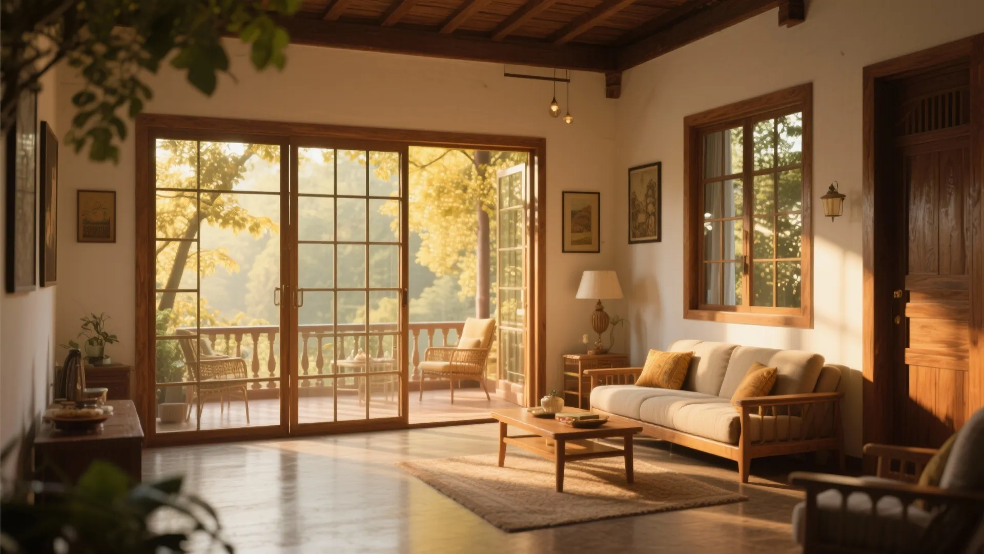 Glass partitions for light flow