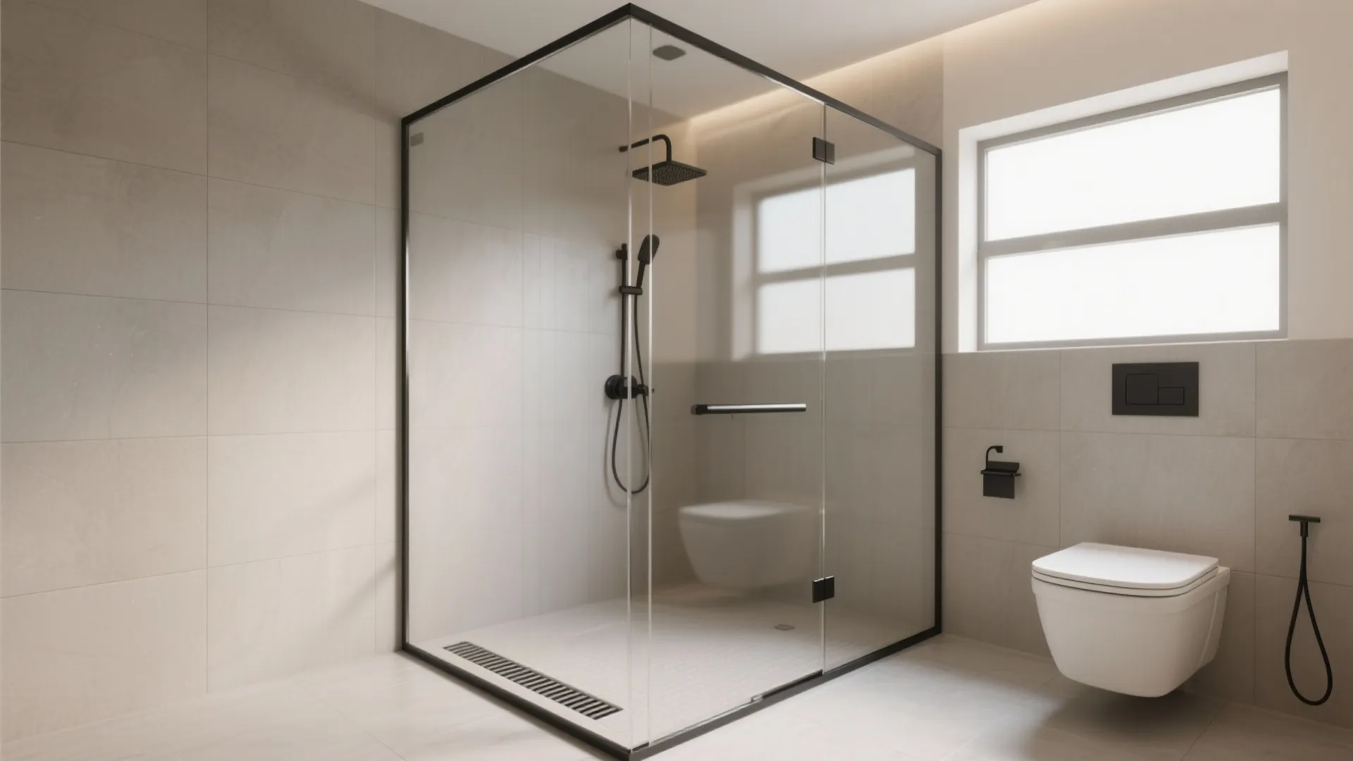 Glass partition and clear sightlines