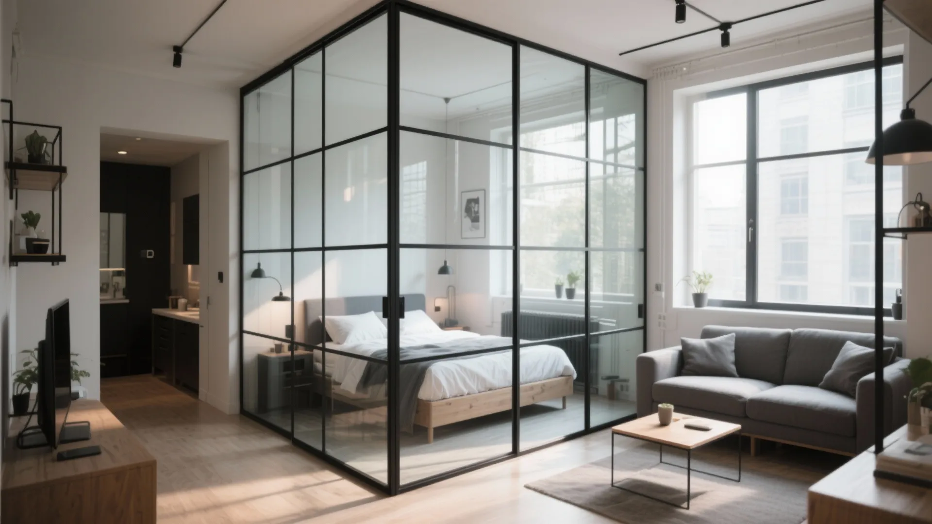 3. Glass Partition Wall