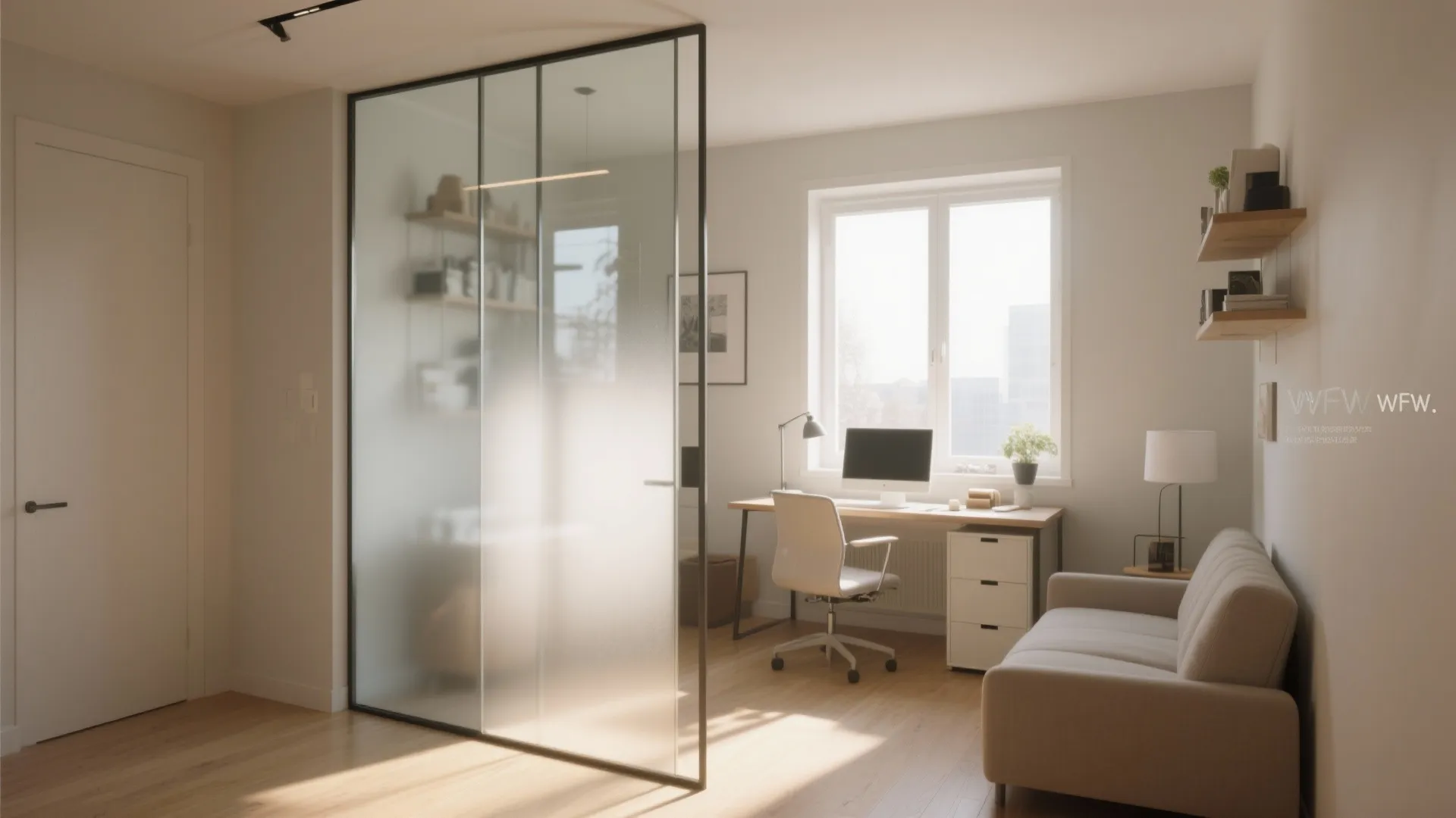 Glass Partitions for Light Flow