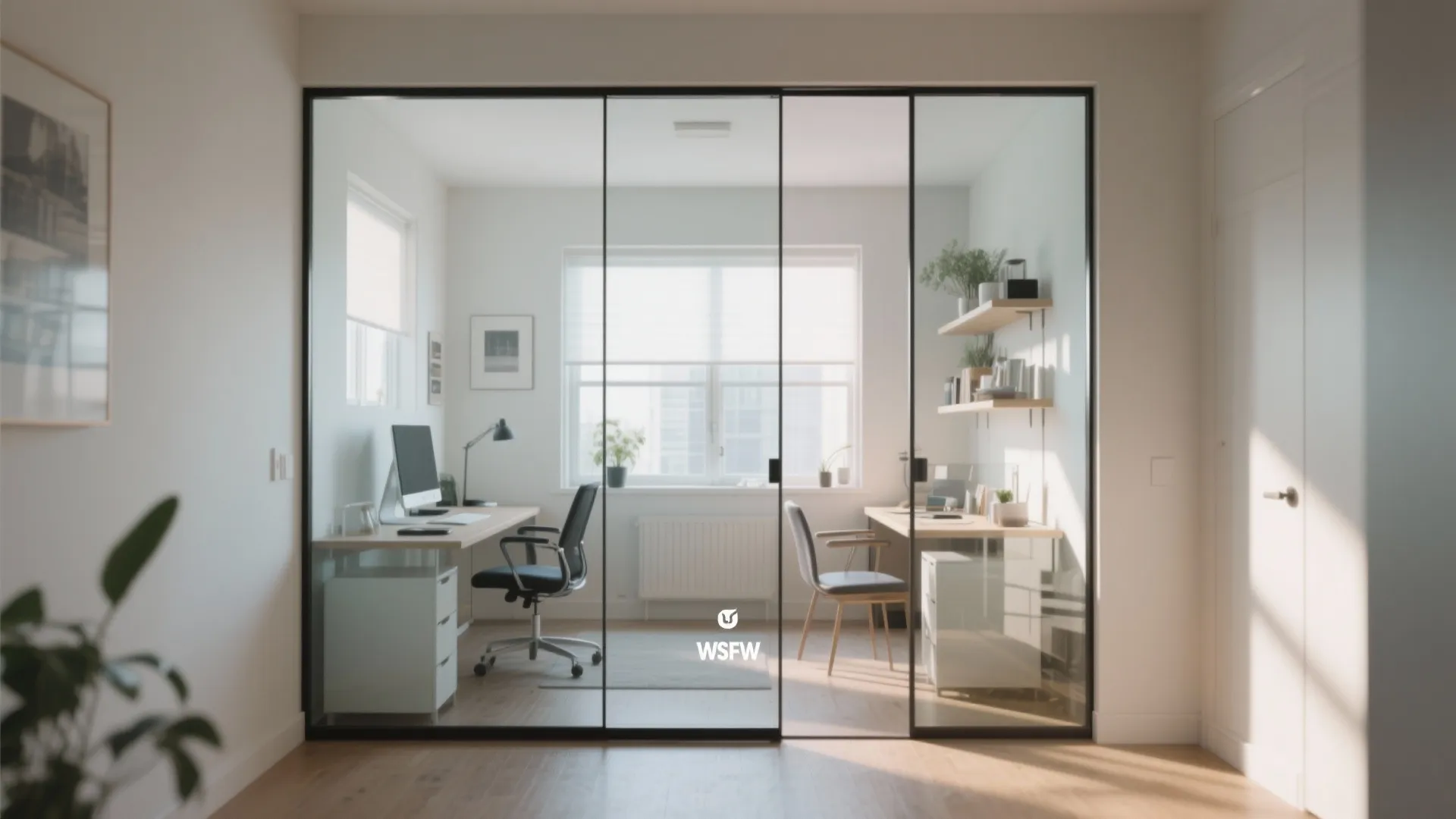 Glass partition for openness