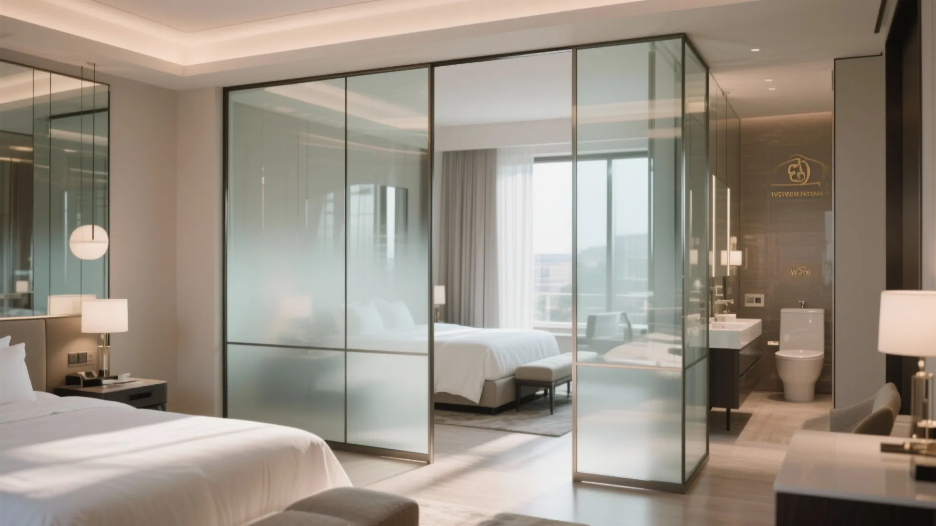 Glass Partitions for Spatial Flow