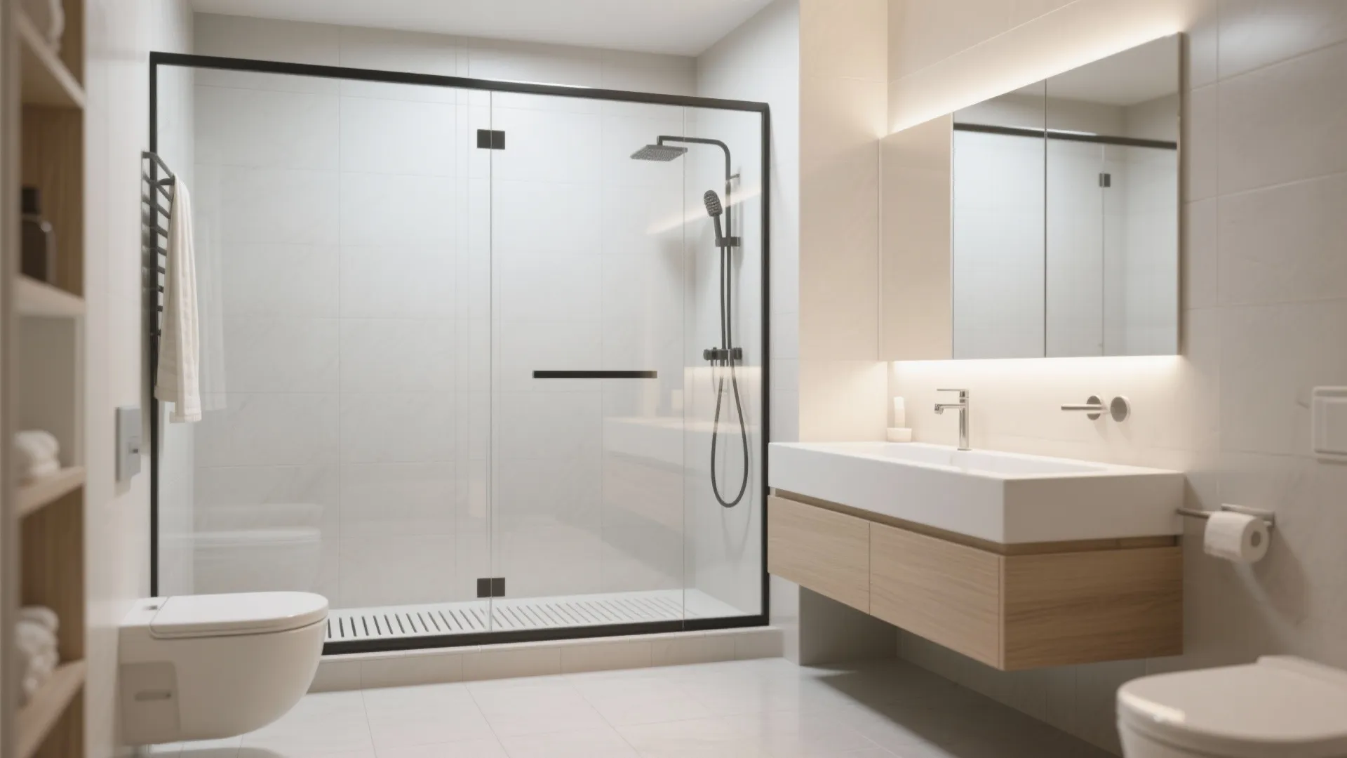 Glass partitions and clear sightlines