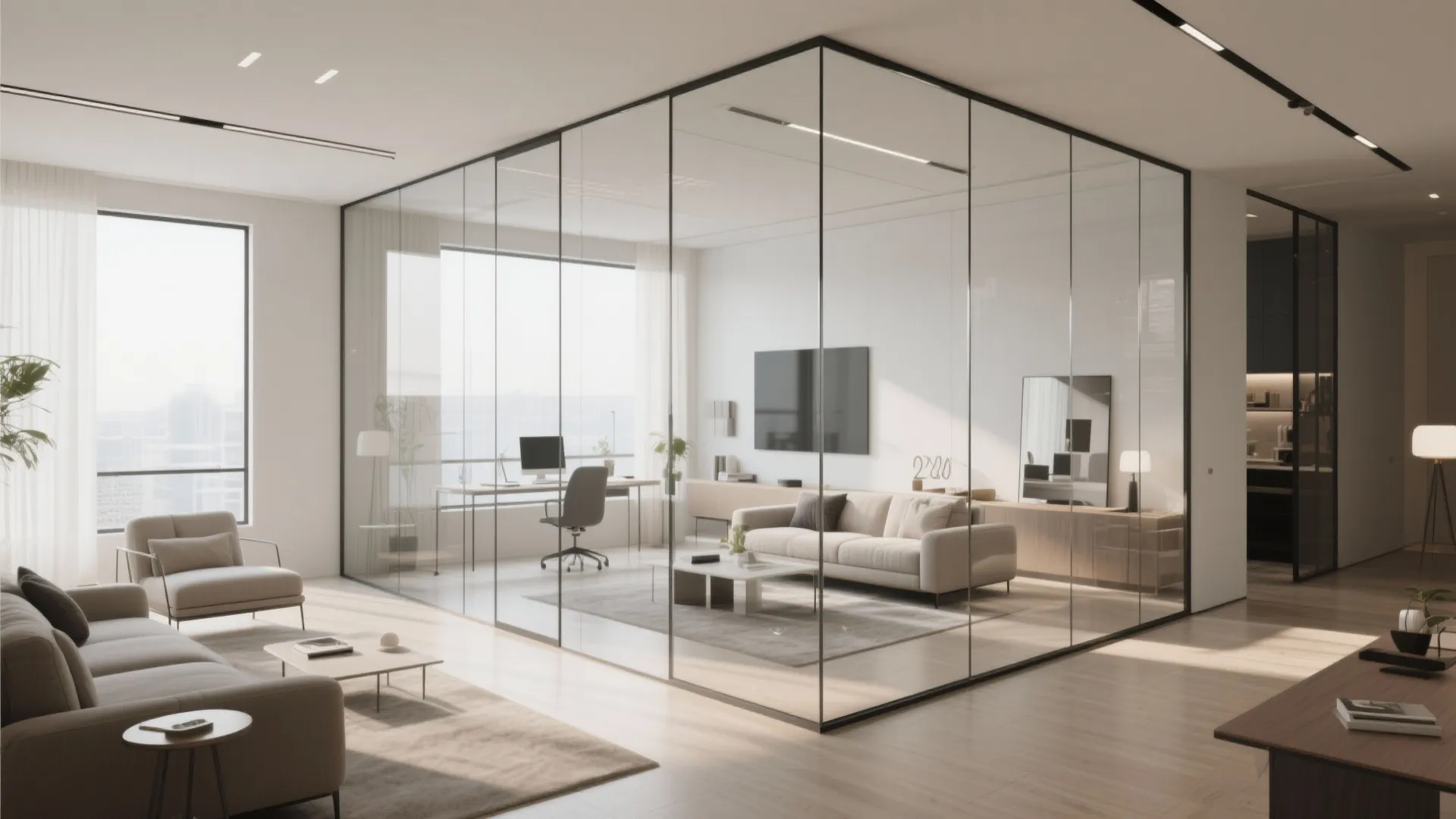 Glass Partition for Flexible Zoning