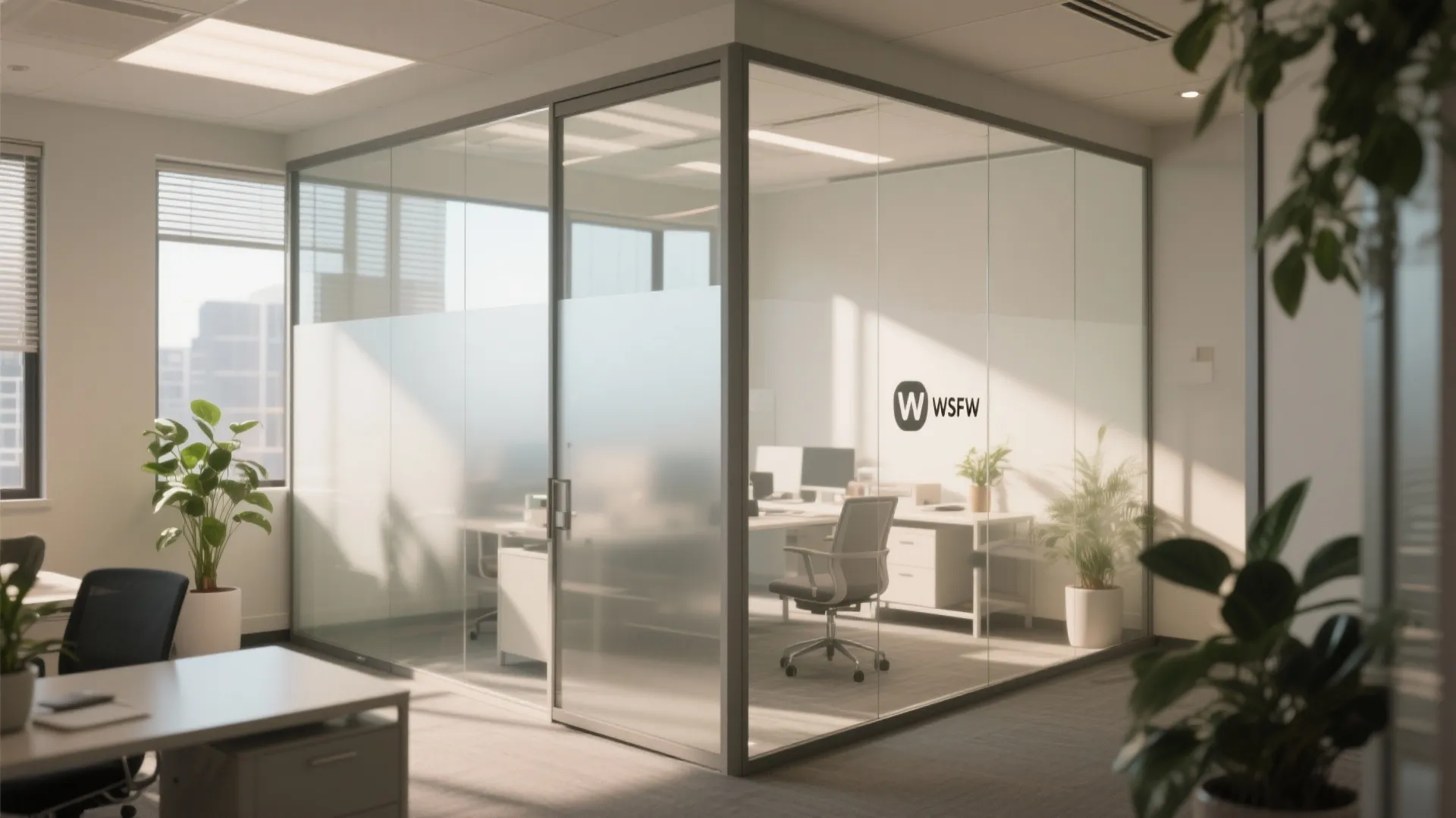 2. Glass Partitions for Light