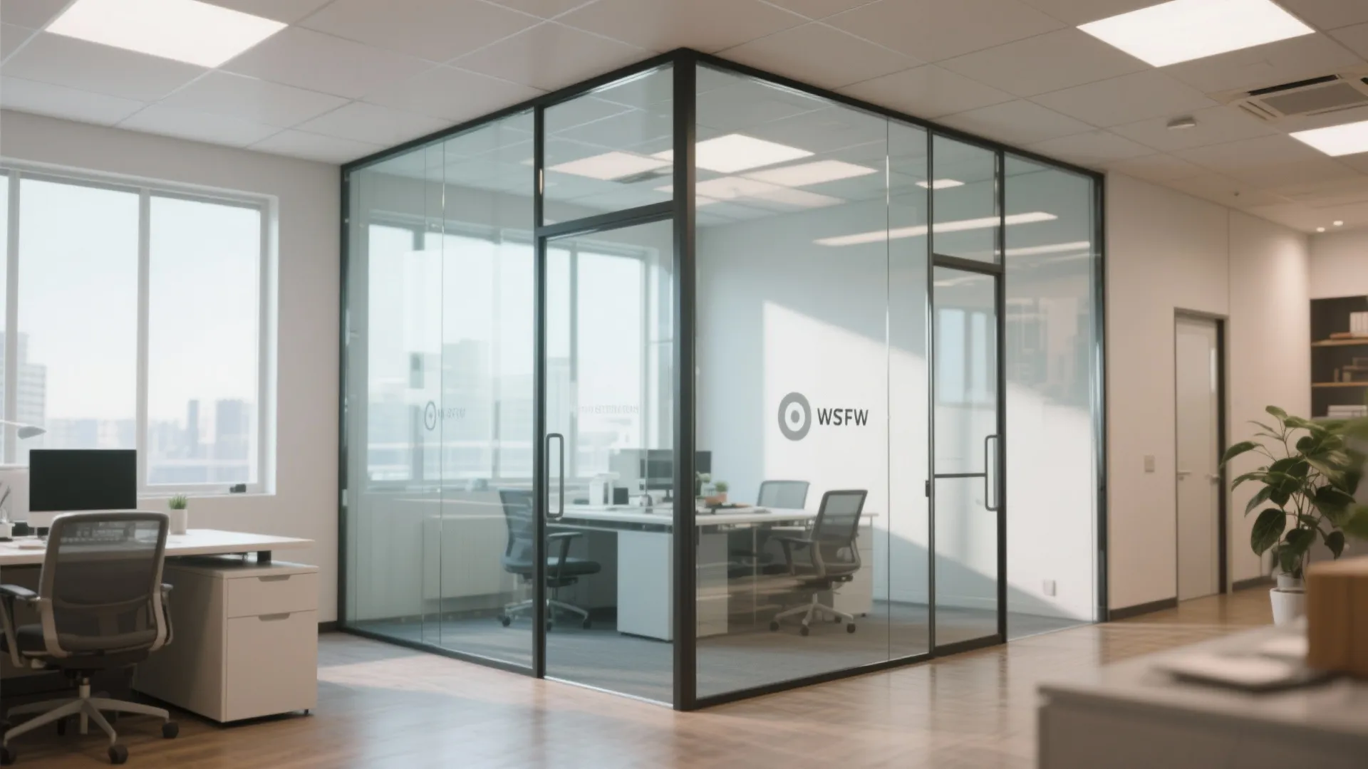 Glass partitions for openness