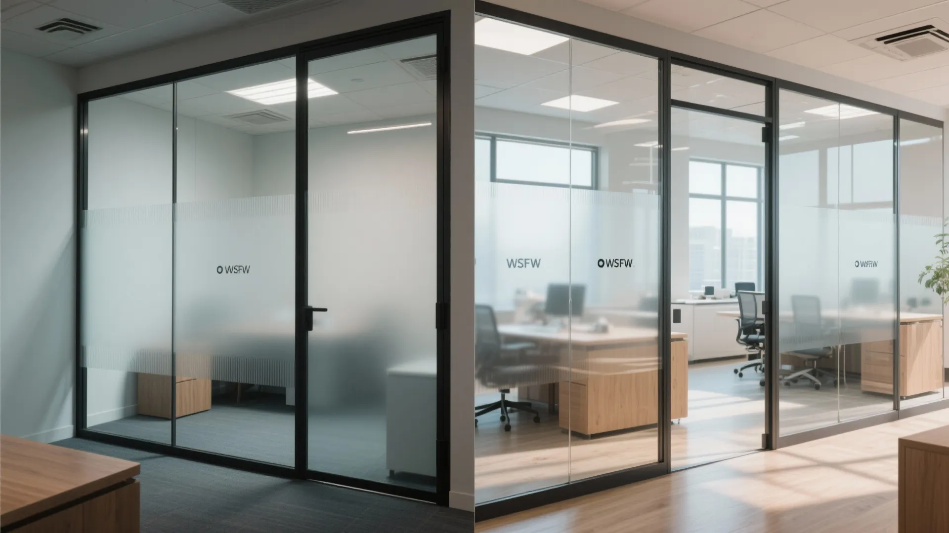 4. Light, glass and low partitions