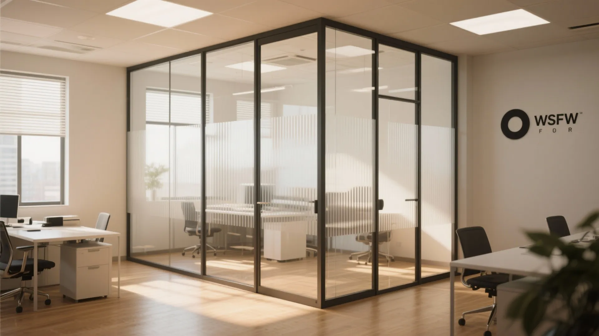 3. Glass Partitions