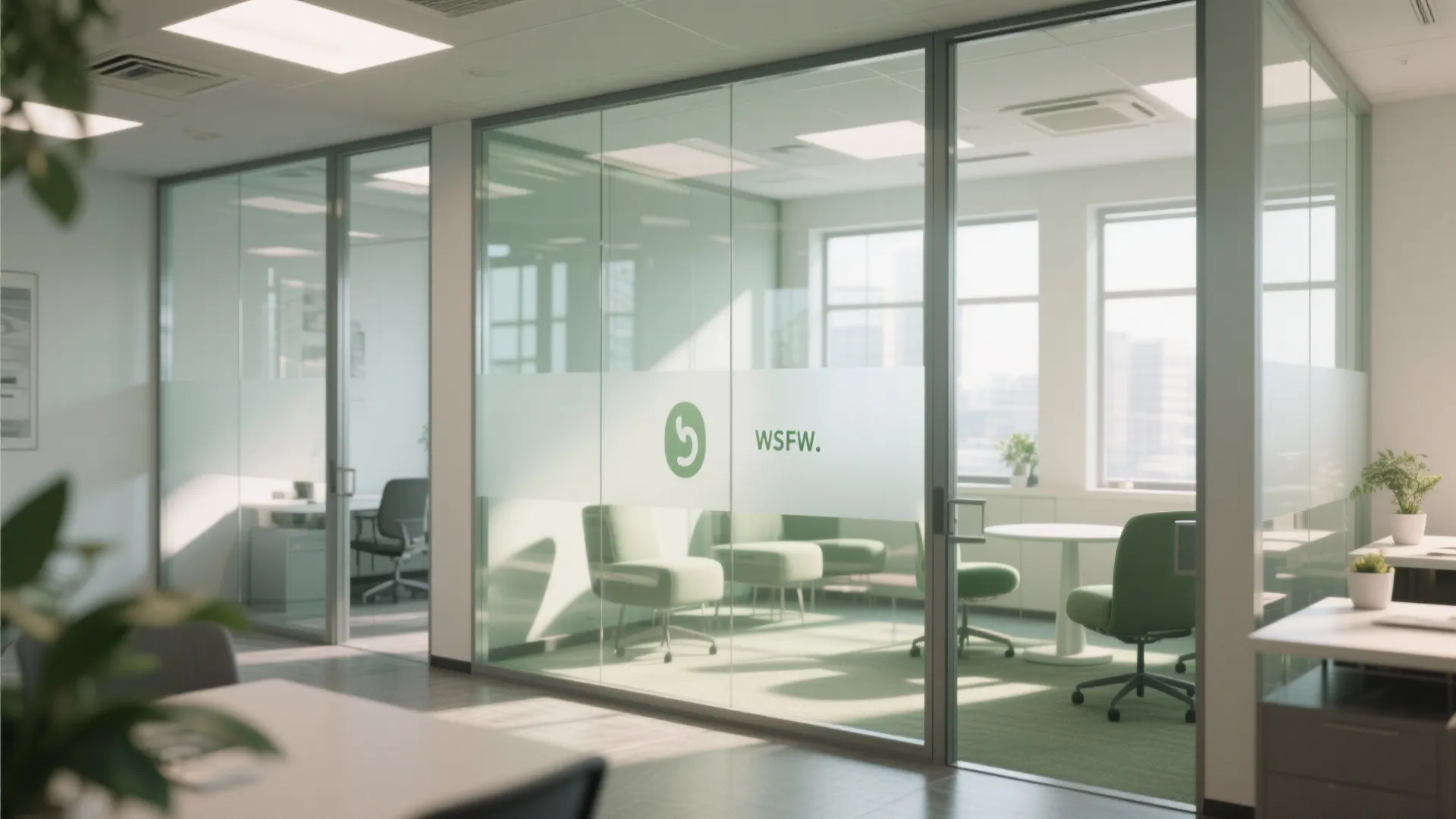 Idea 2: Glass Partitions for Openness