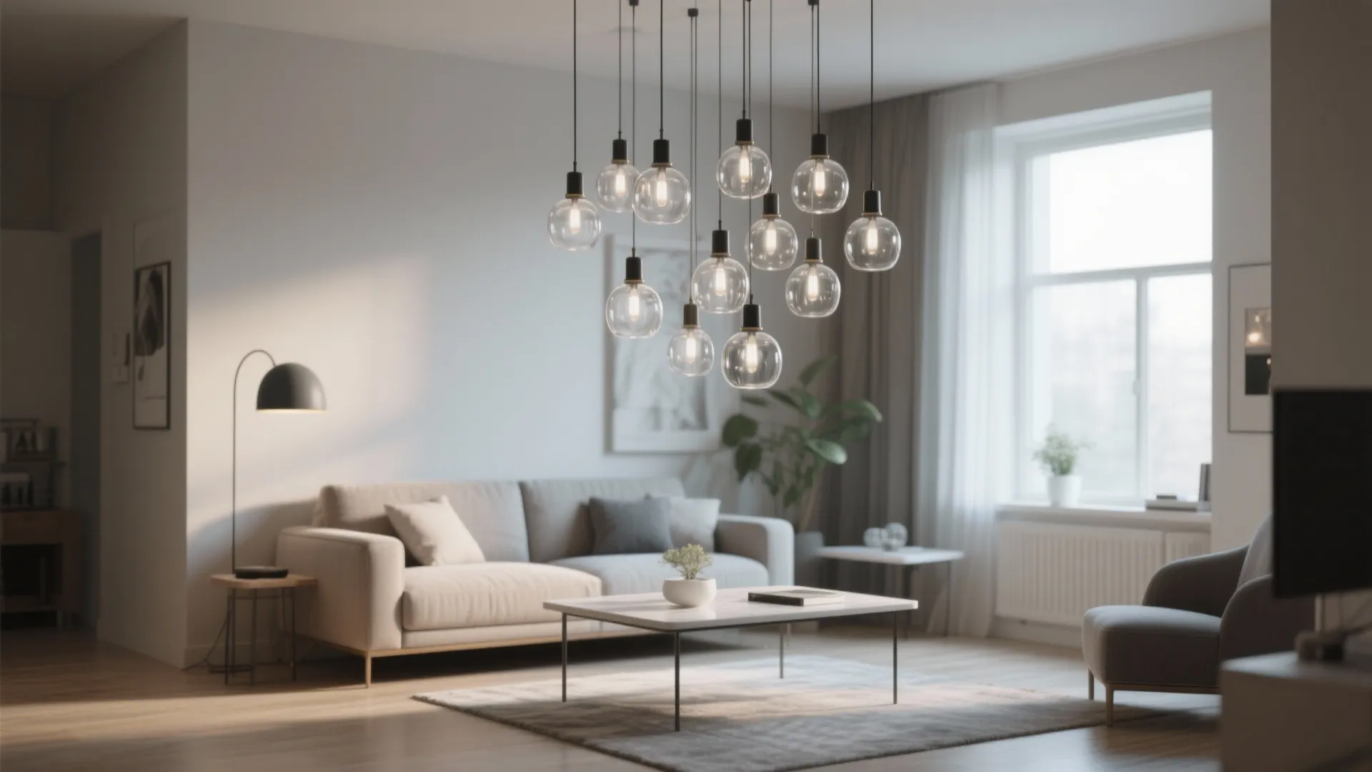 4. Glass Pendant Clusters