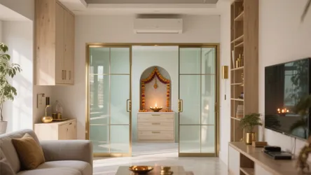 5 Glass Pooja Room Door Designs For Small Homes