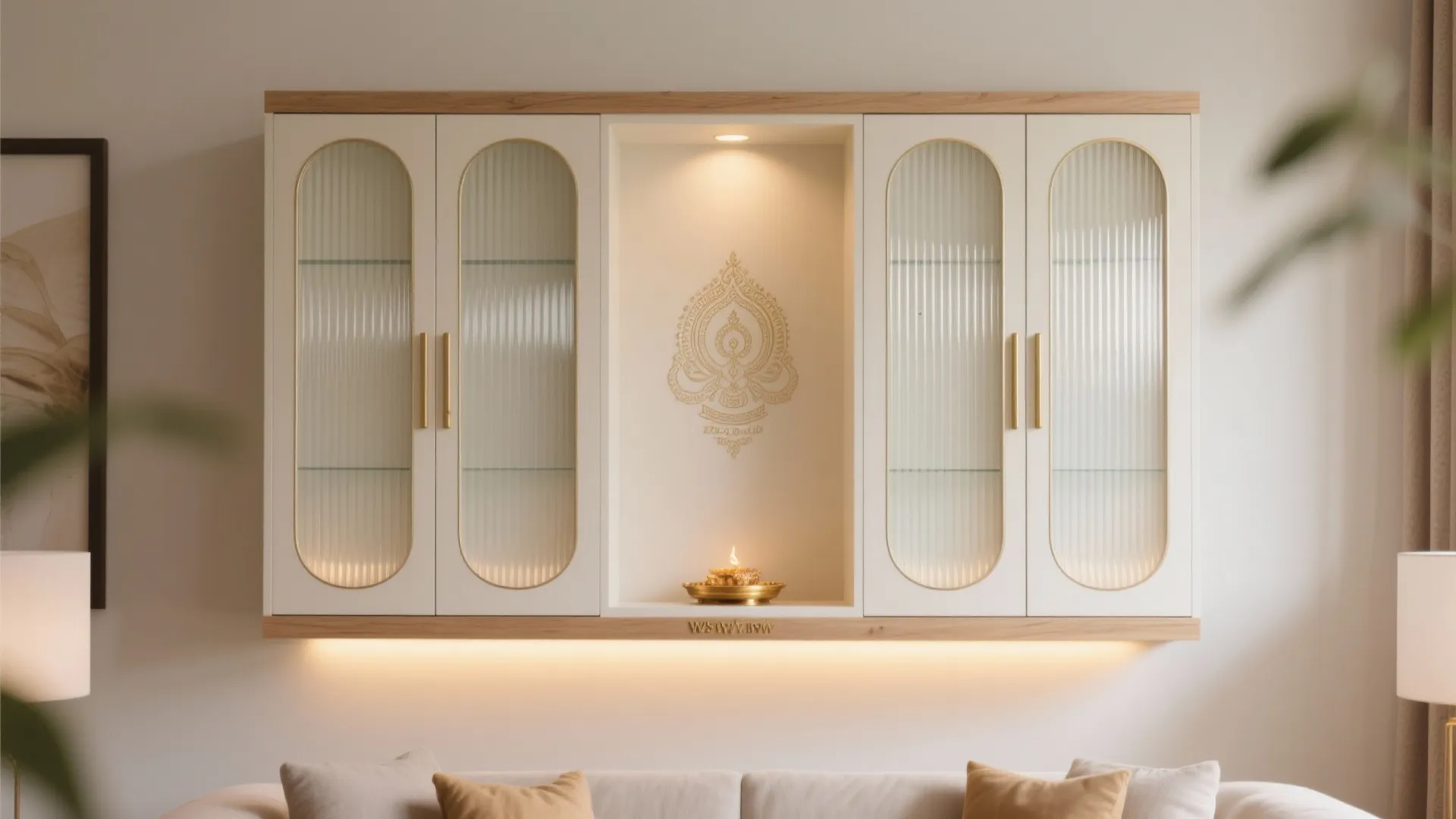 Glass Doors and Back-Painted Panels for a Lighter Look