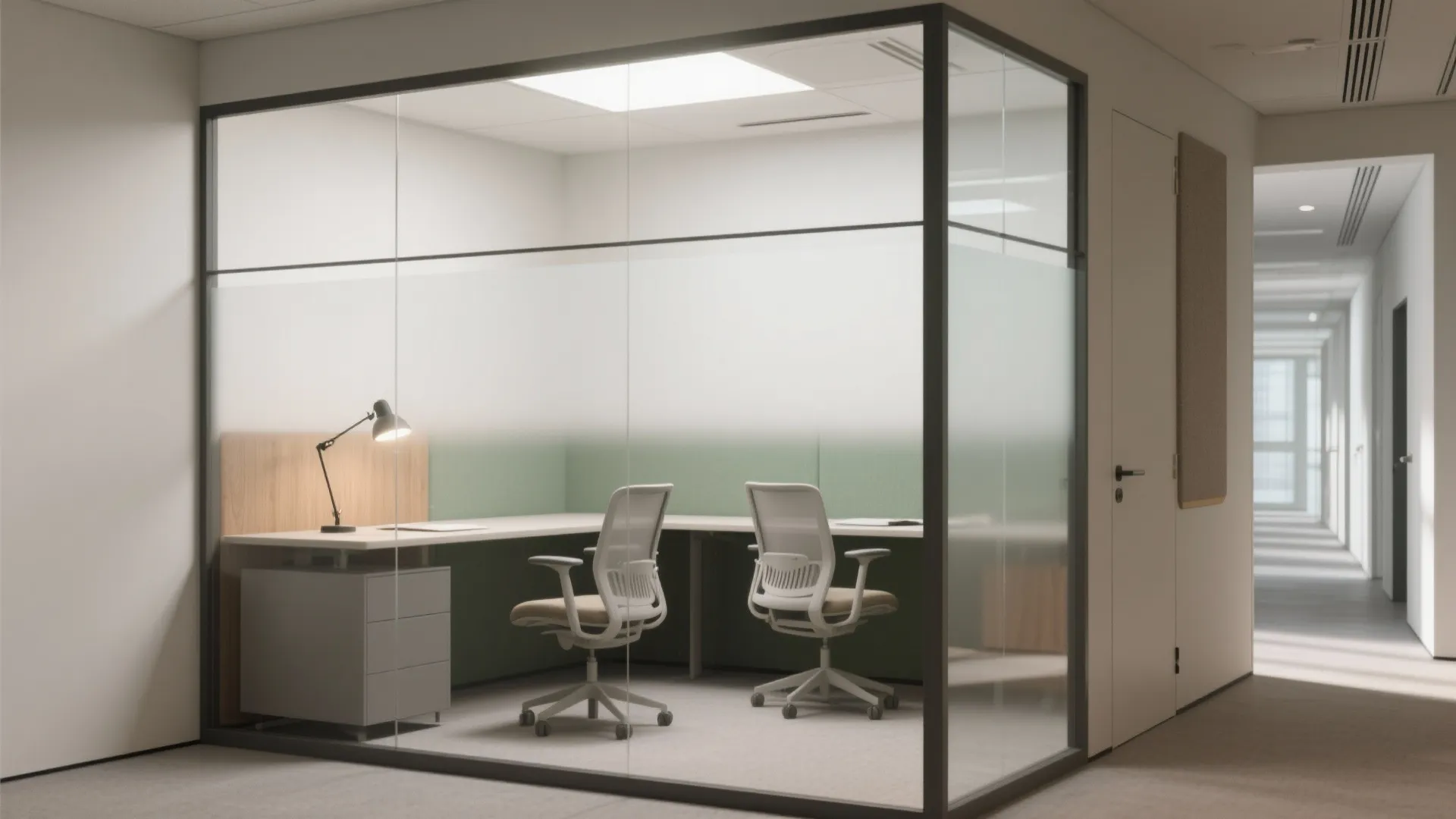 Daylit Glass Rooms with Real Privacy