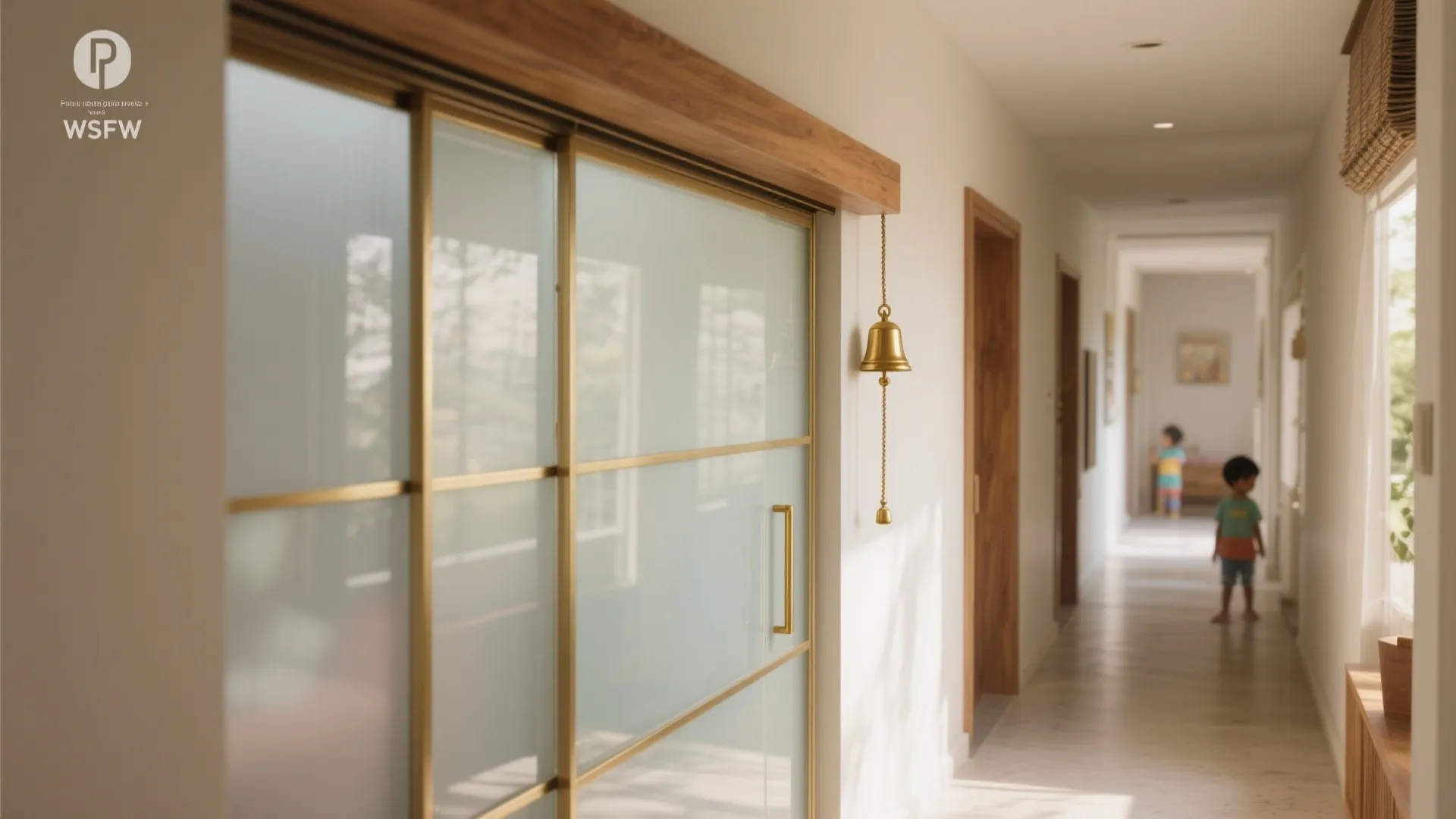 Sliding Glass Door + Discreet Bell Pull