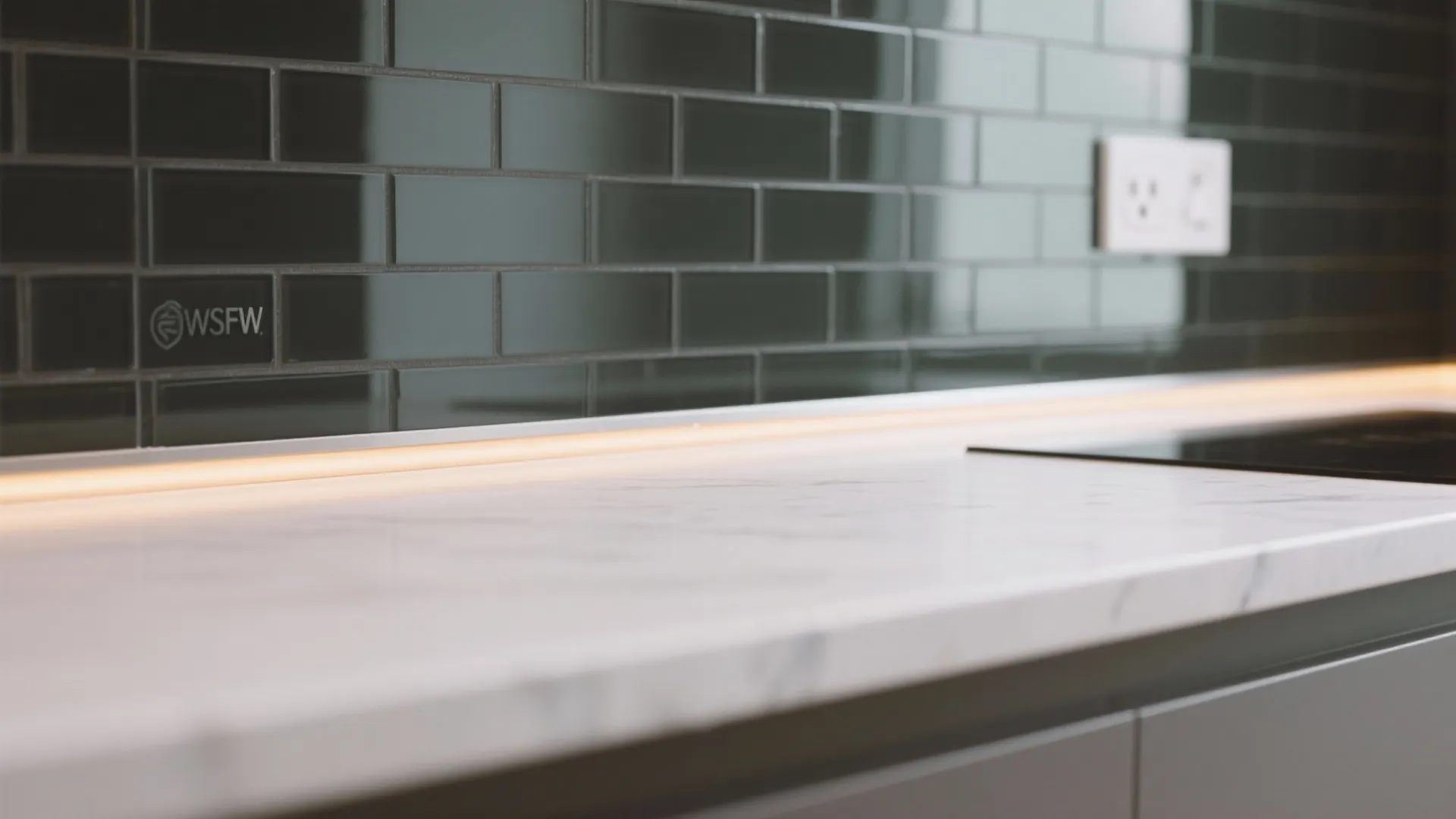 Glass Backsplash for Light and Depth