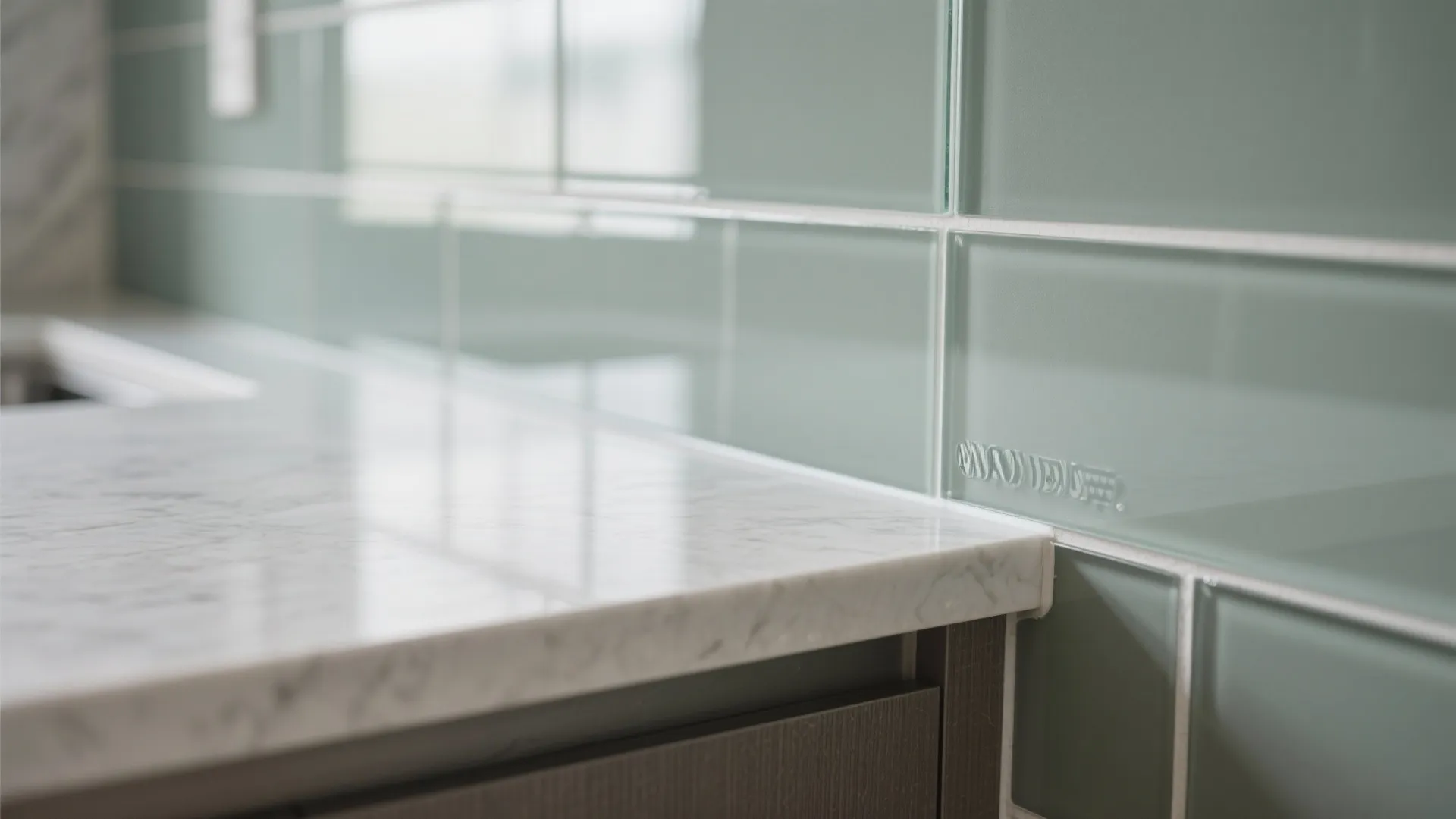 Glass Backsplash for Light and Ease