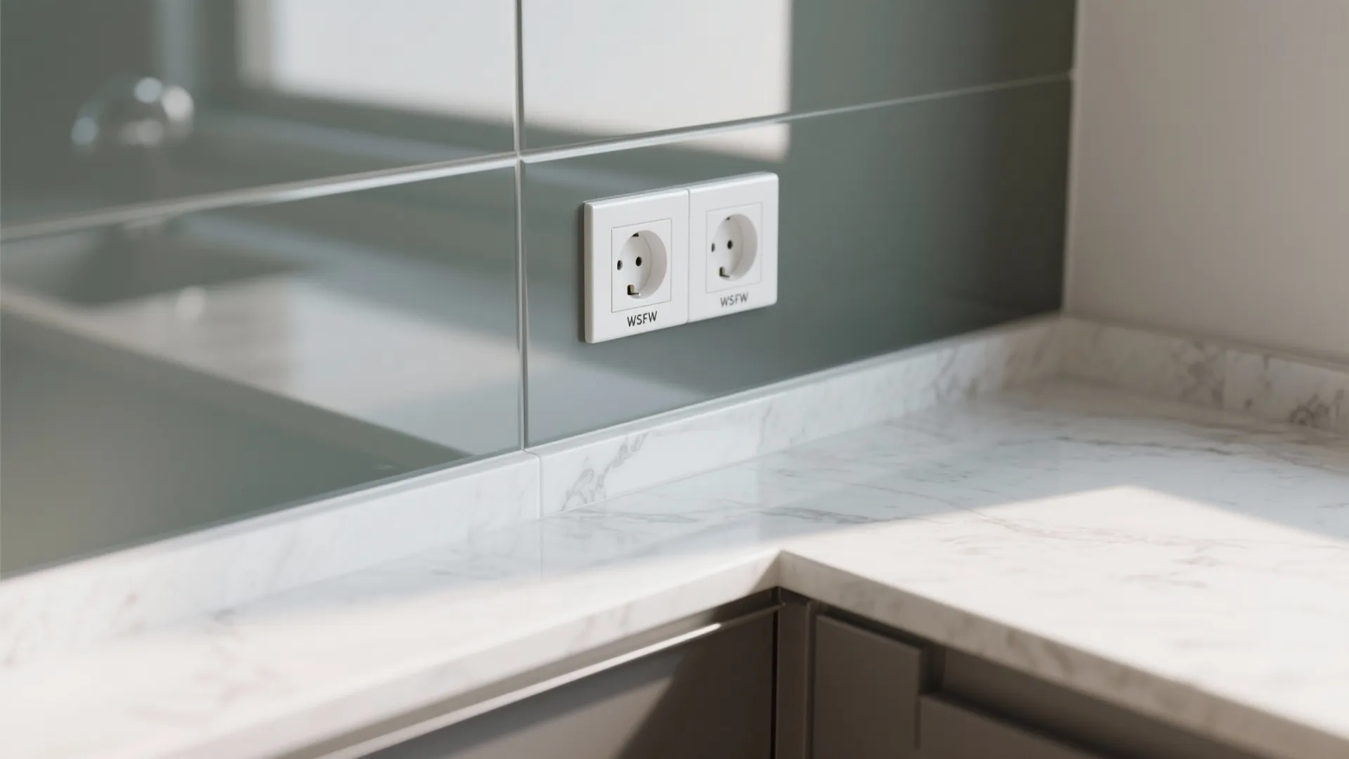 Glass Backsplash for Airy Light